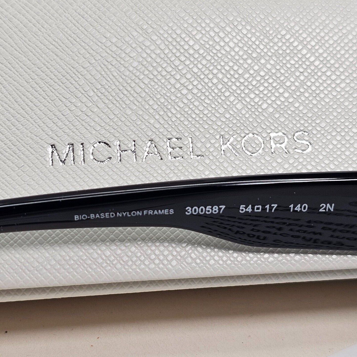 Michael Kors Sunglasses Asheville Black Glossy Grey Rectangle MK 2210U 3005/87