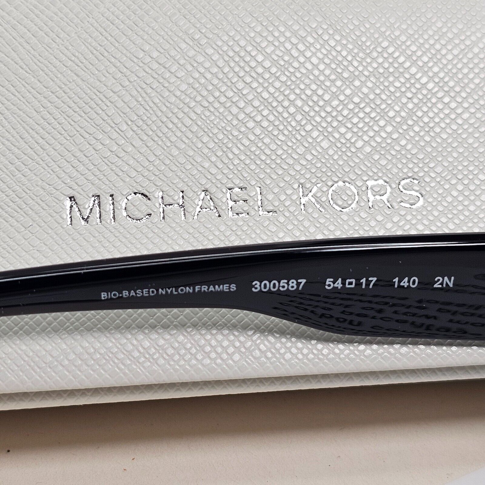 Michael Kors Sunglasses Asheville Black Glossy Grey Rectangle MK 2210U 3005/87