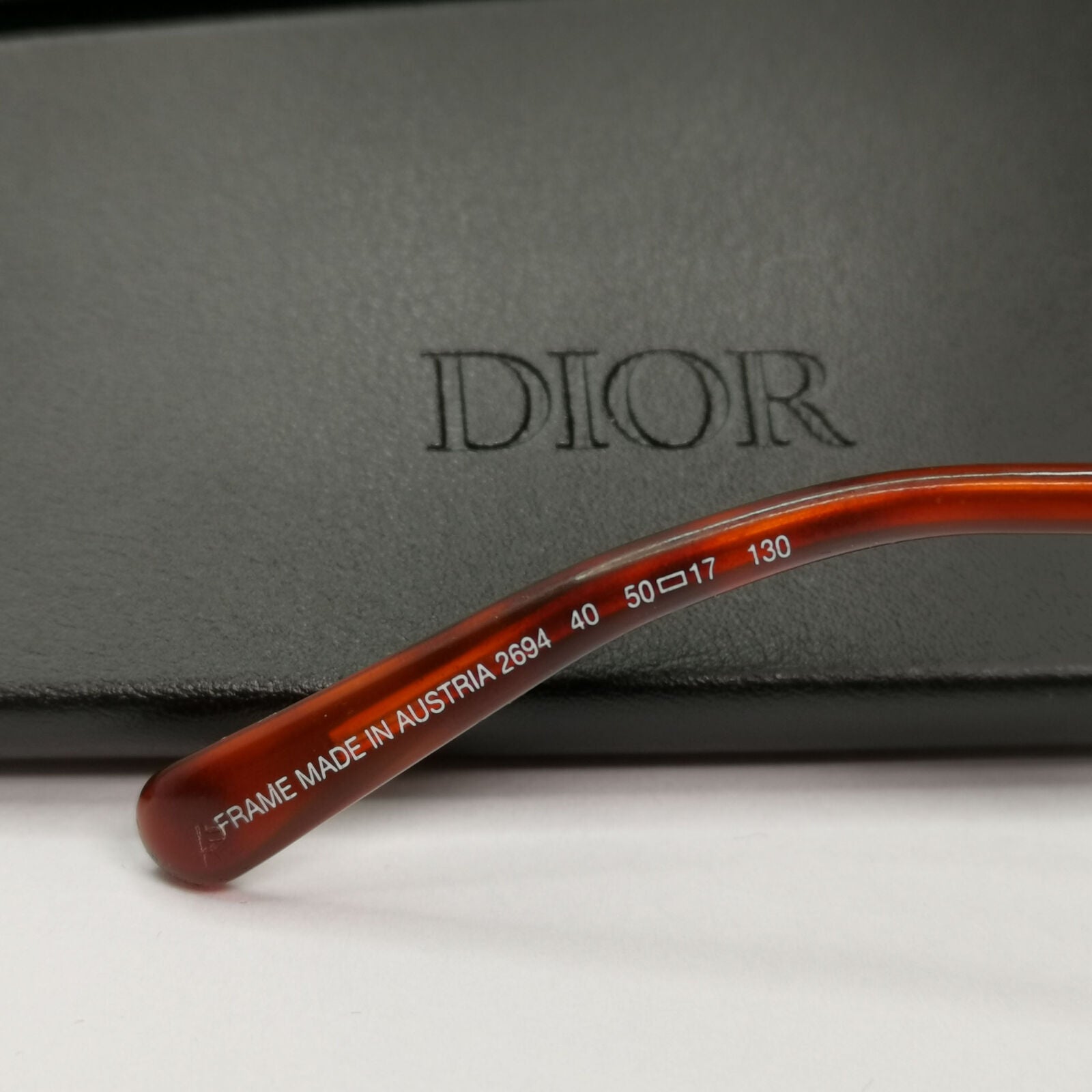 Dior 1990s Vintage Sunglasses Austria Gold Brown Square Retro 2694 40 37420