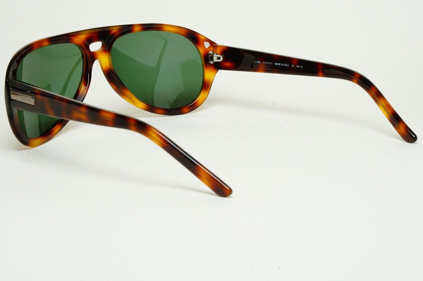 Gucci Sunglasses 1998 Vintage Brown Tortoise Green Pilot GG 1422/S 05L 310125
