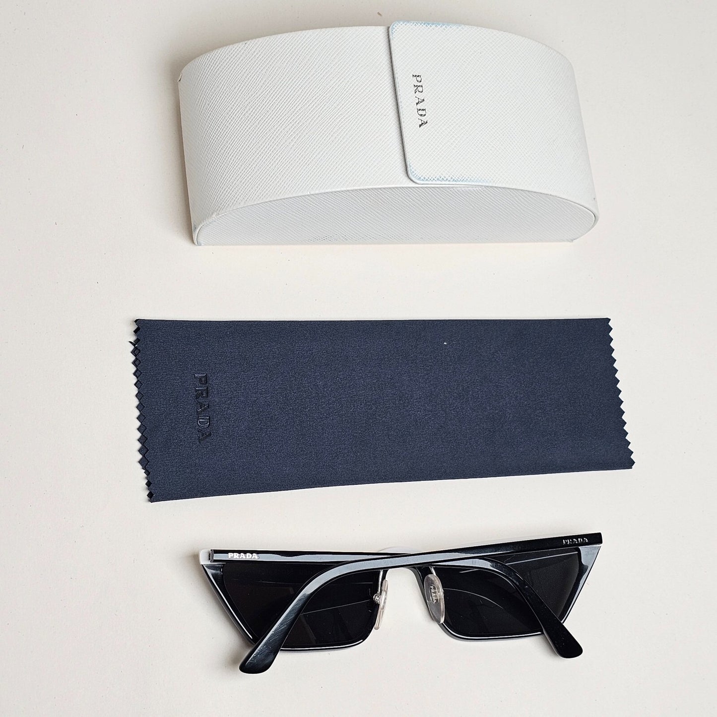 Prada Sunglasses 2018 Ultravox Black White Slim PR19US SPR 19U YC4-5S0 200225