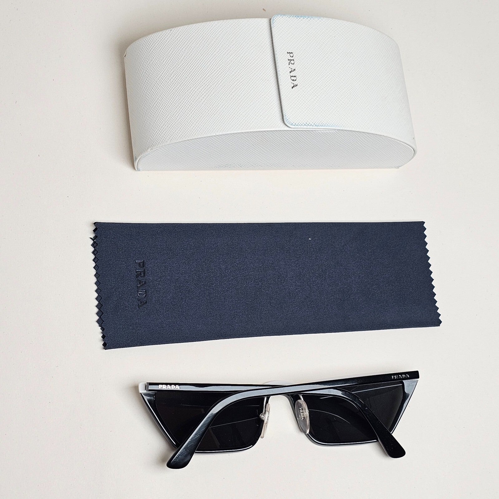 Prada Sunglasses 2018 Ultravox Black White Slim PR19US SPR 19U YC4-5S0 200225