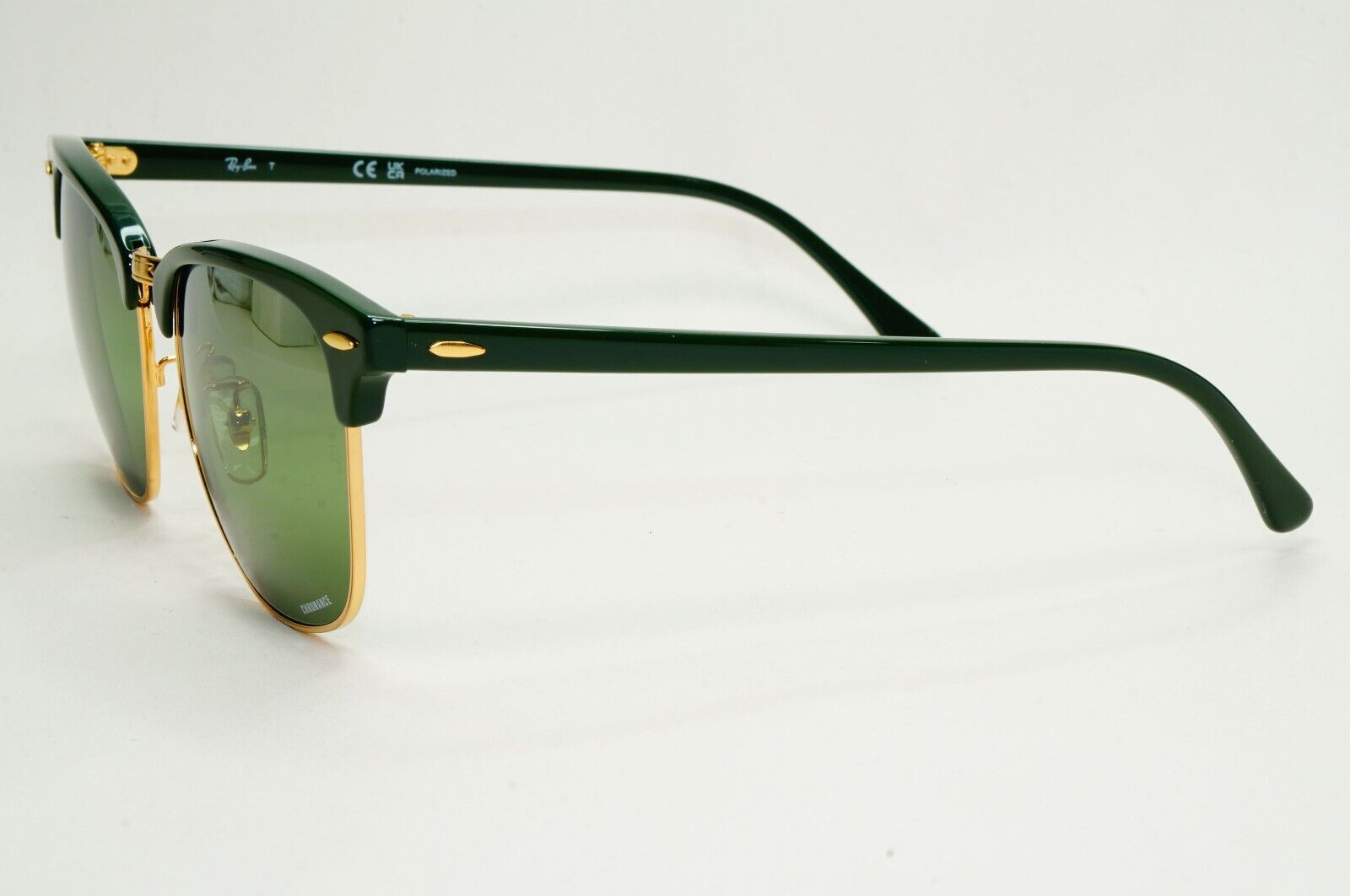 Ray-Ban Sunglasses Clubmaster Chromance Polarised Mirror Green RB 3016-F 1368/G4