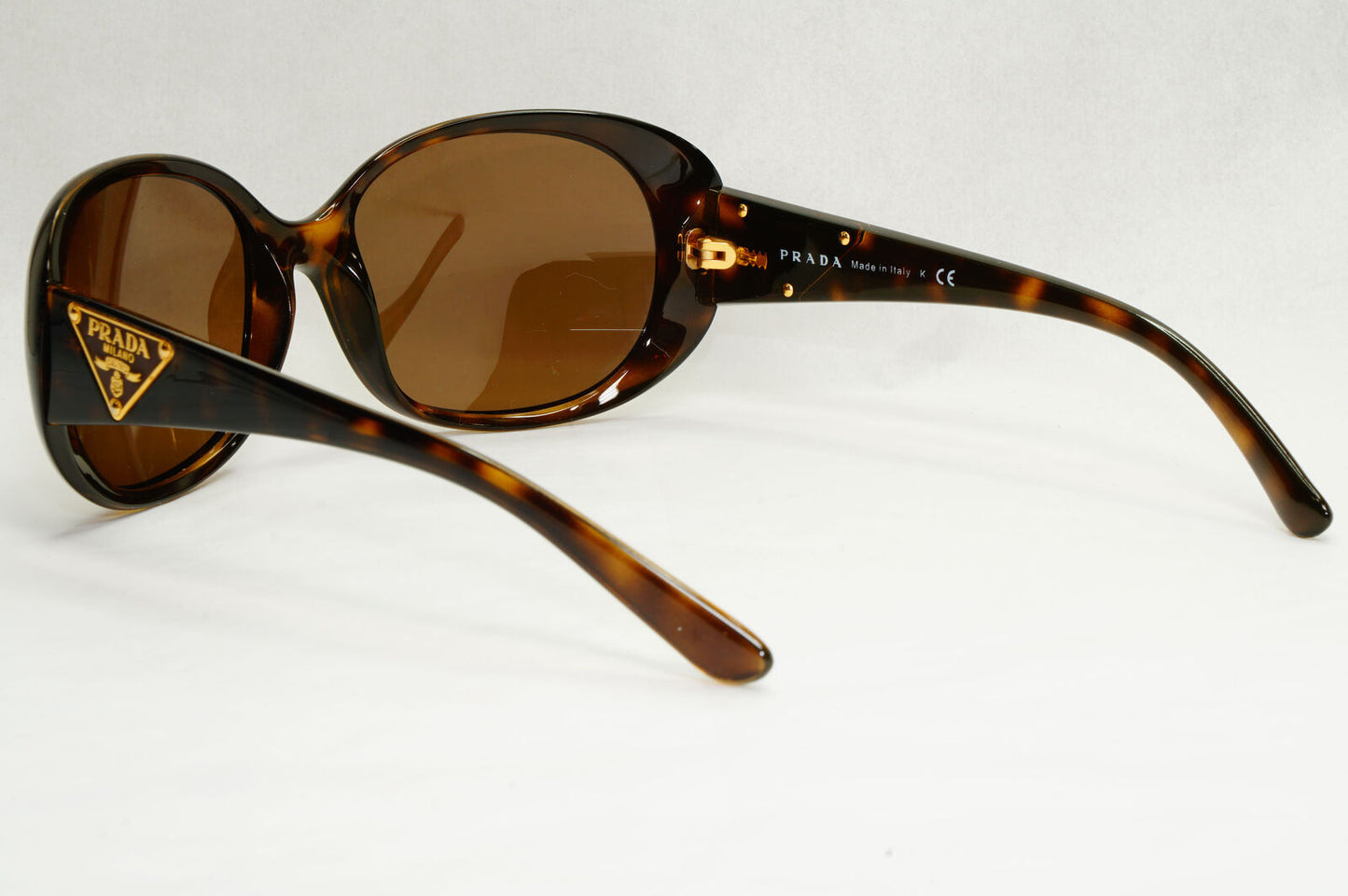 Prada Sunglasses 2010 Triangle Logo Brown Tortoise PR27LS SPR 27L 2AU-6S1 200124