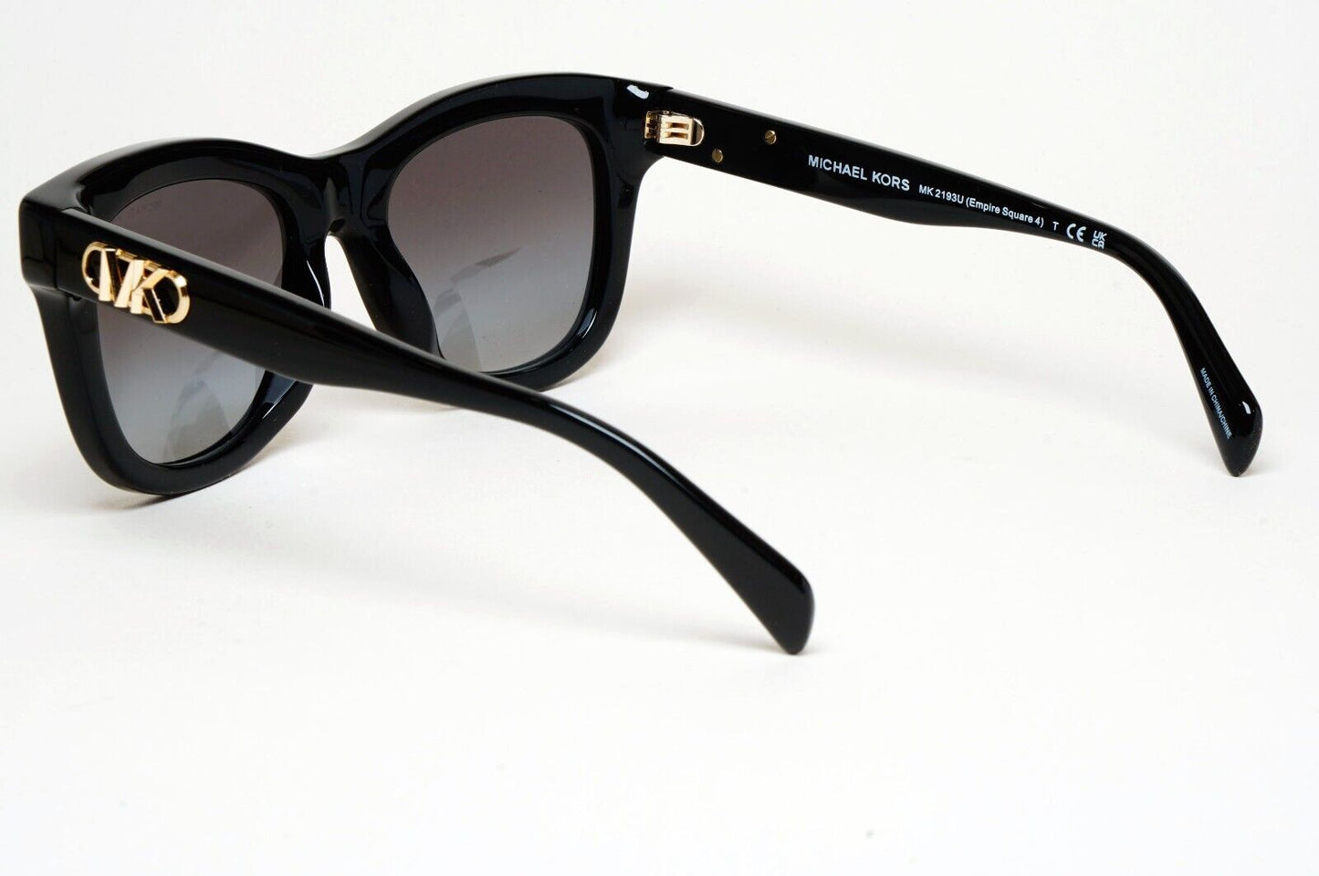 Michael Kors Sunglasses Black Gold Grey MK 2193U Empire Square 4 3005/8G