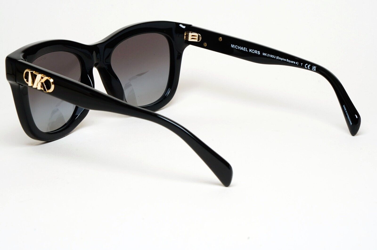 Michael Kors Sunglasses Black Gold Grey MK 2193U Empire Square 4 3005/8G