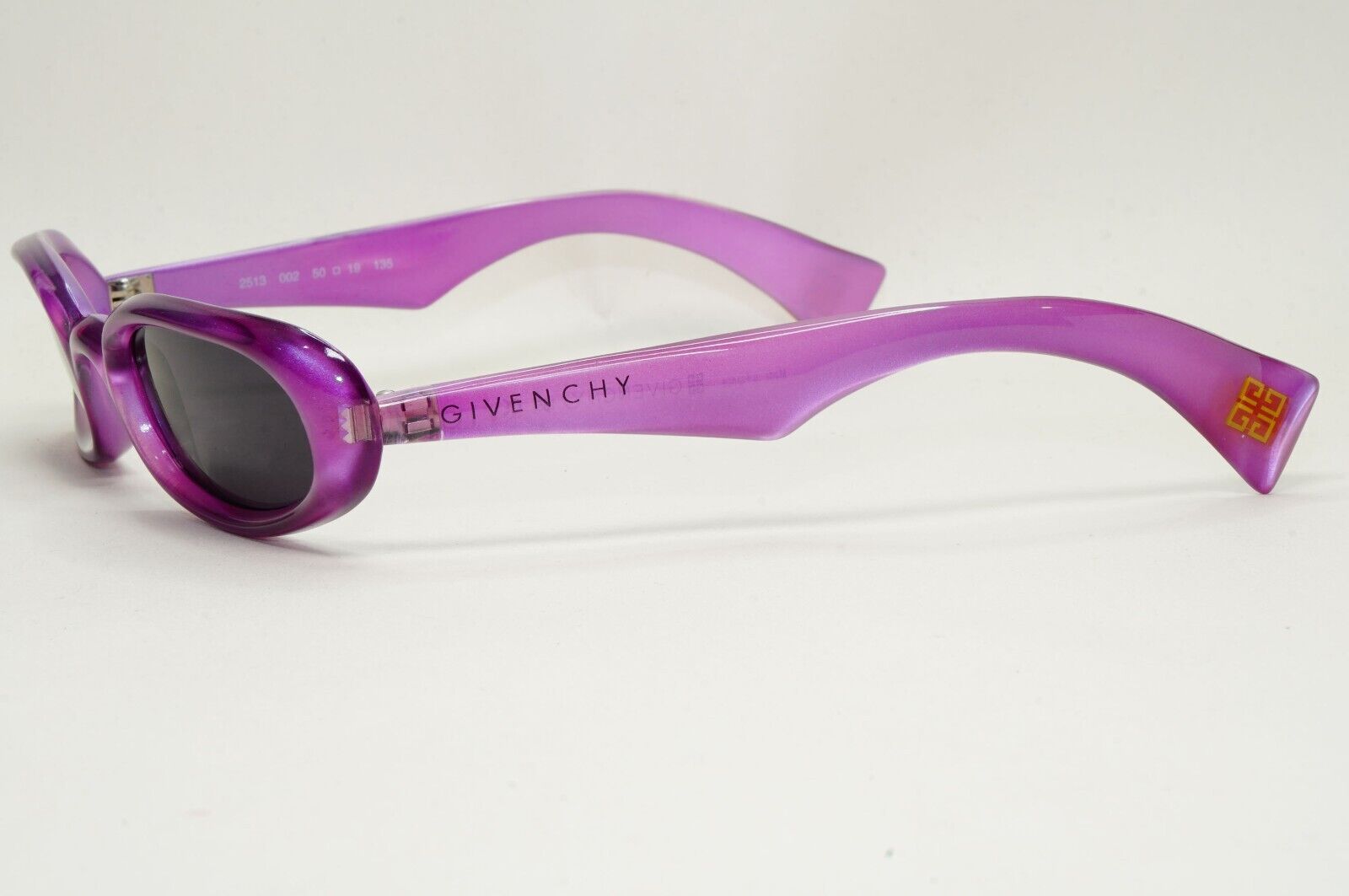 Givenchy Sunglasses 2005 Vintage Purple Violet Unisex Rectangle 2513 002 021124