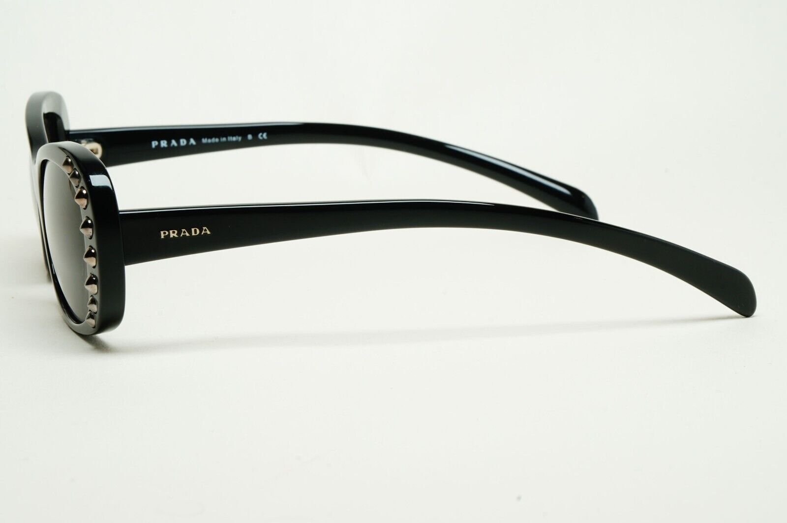 Prada Sunglasses 2014 Studded Black Glossy PR21RV VPR 21R 1AB-1O1 51mm 231124