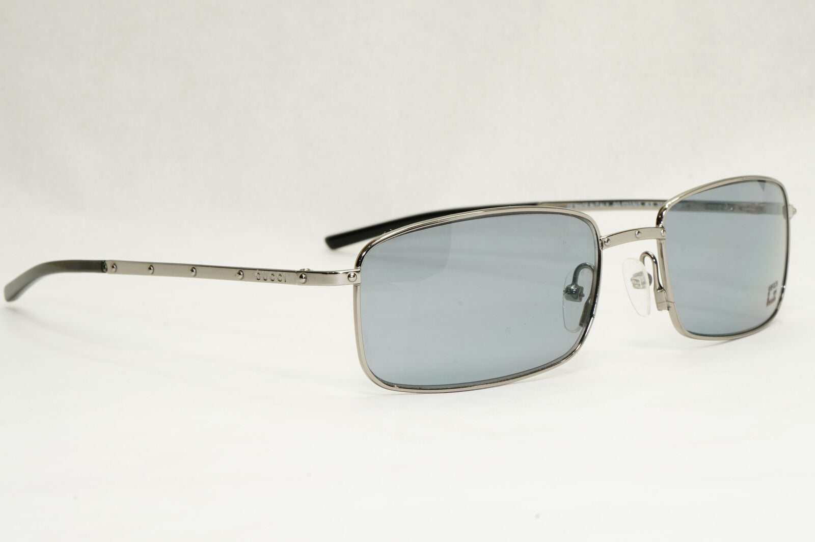 Gucci Sunglasses 2001 Vintage Square Silver Grey Retro GG 1753/N/S 6LB 200124