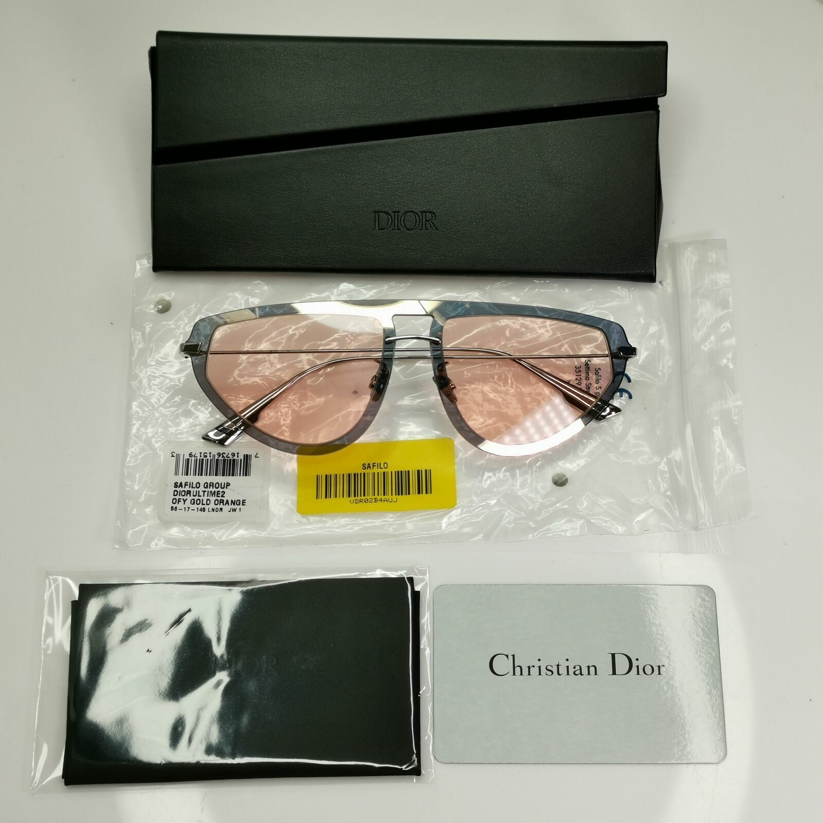 Dior Mirror Gold Orange Peach Pink Flat Womens Sunglasses Ultime 2 OFYJW