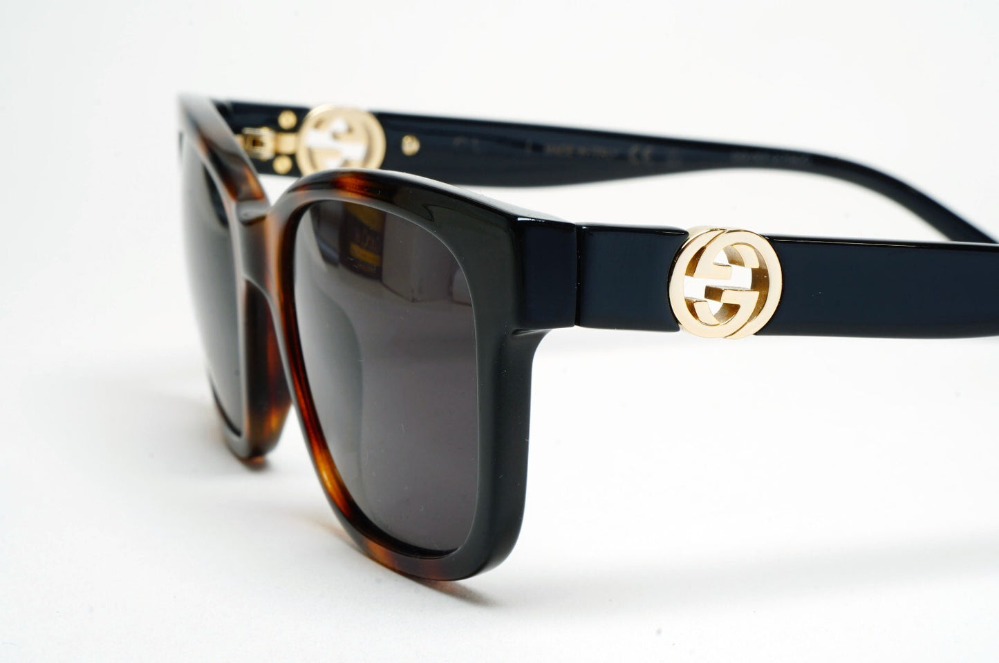 Gucci Sunglasses 2022 Black Brown Gold Square GG1025O 005 51mm 100325