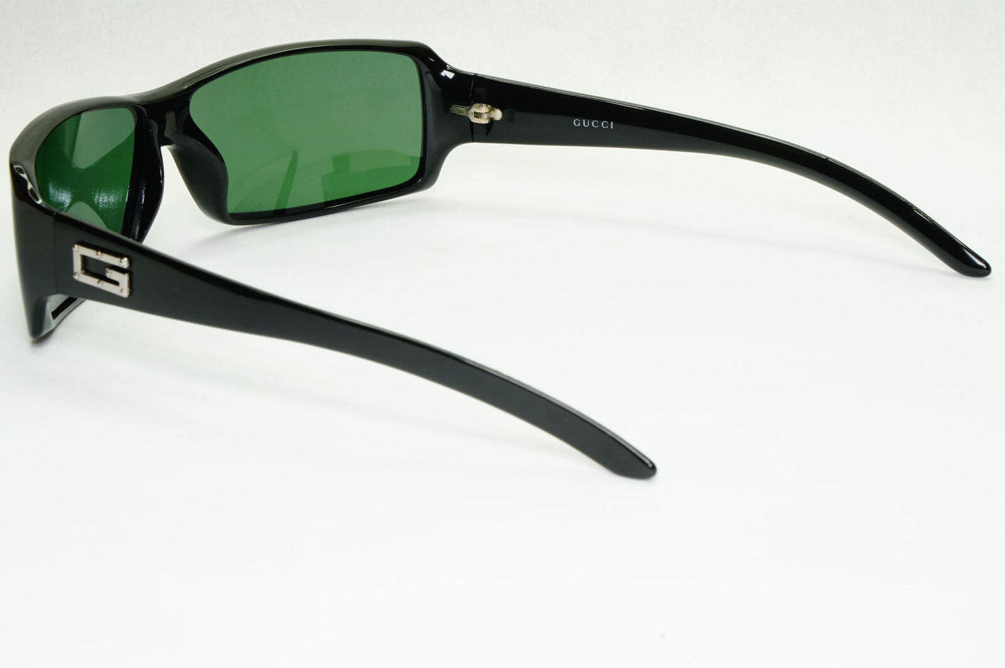 Gucci 1998 Sunglasses Black Green Slim Rectangle Retro GG 2515/S 584 290323