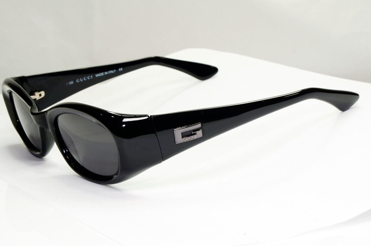 Gucci Sunglasses 1998 Vintage Black Rectangle Retro Unisex GG 2432/S 1UF 301224