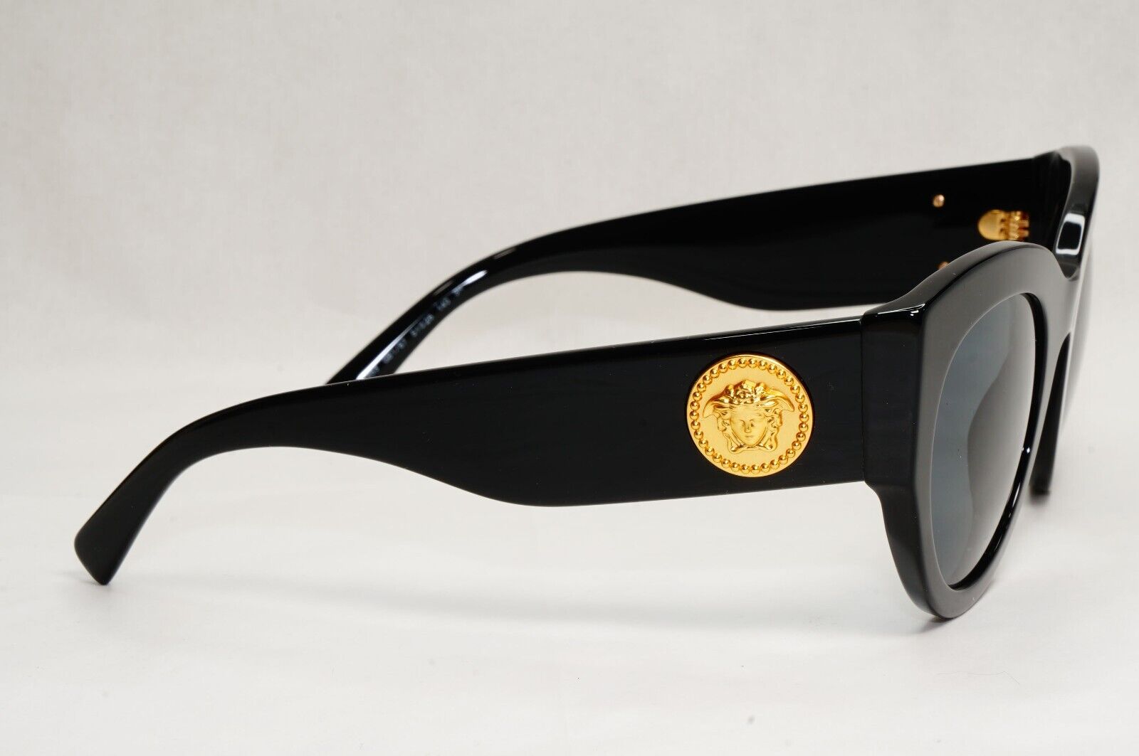 Versace Sunglasses Black Gold Medusa Tribute Edition Grey MOD VE 4353 GB1/87