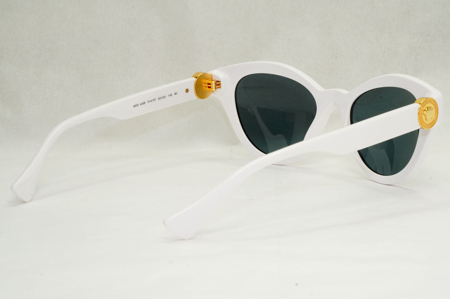 Versace Sunglasses White Gold Medusa Fashion MOD VE 4435 314/87 52mm