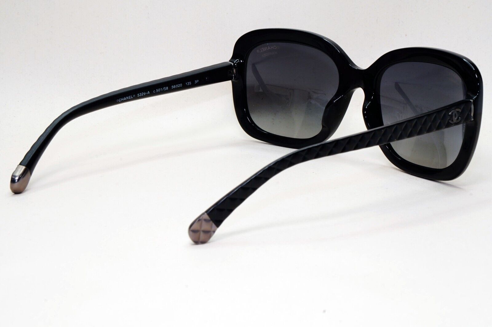 Chanel Sunglasses Black Polarised Square Grey Gradient 5329-A c.501/S8 171024