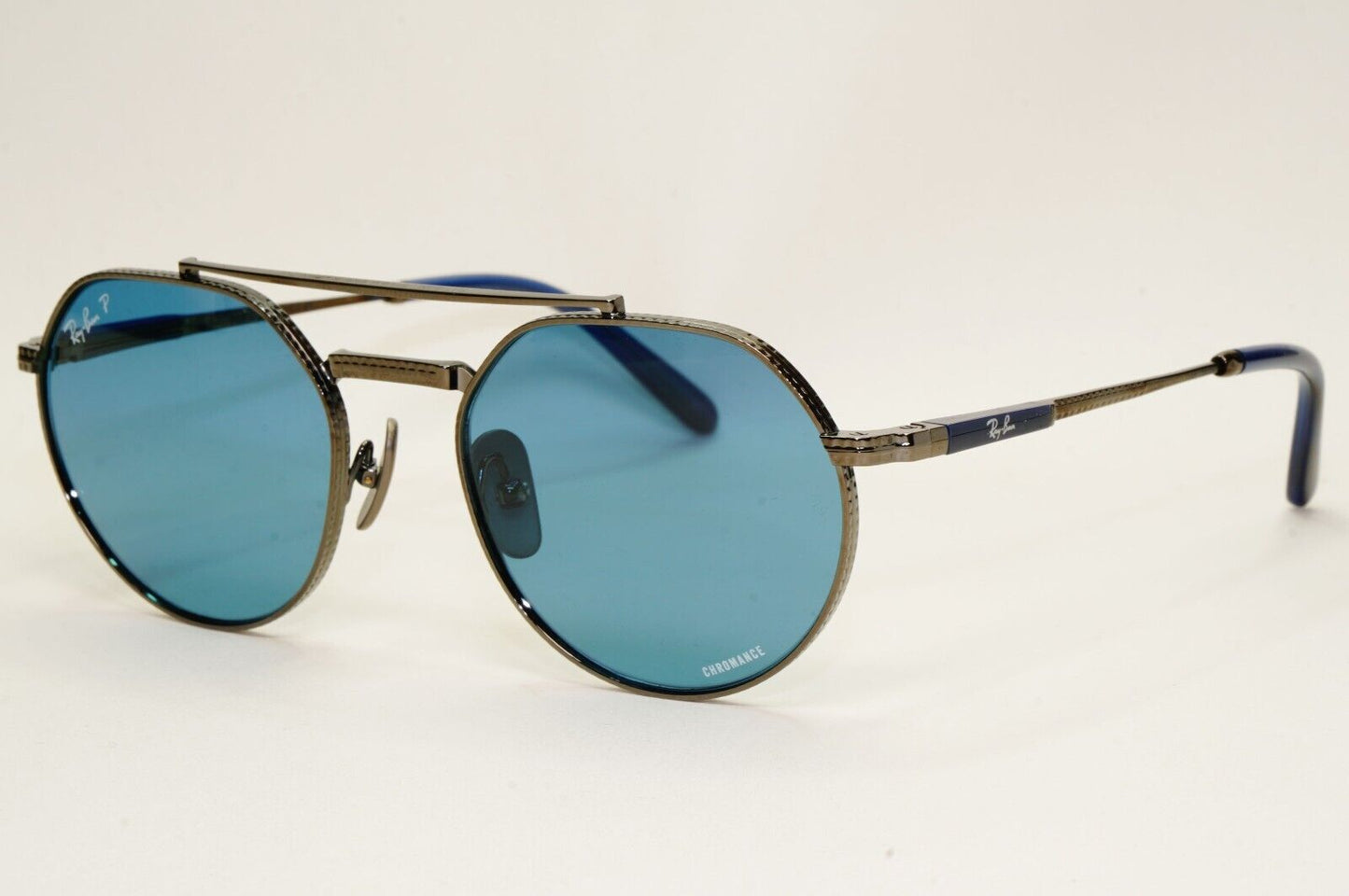 Ray-Ban Sunglasses Jack II Titanium Polarized Gunmetal Blue RB 8265 3142/S2 53mm