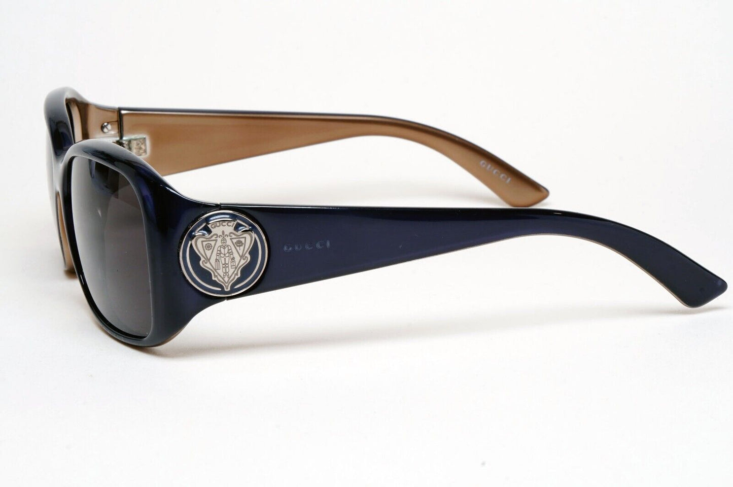 Gucci Sunglasses 2005 Vintage Dark Blue Black Square GG 3026/S OWB7V 56mm 060125