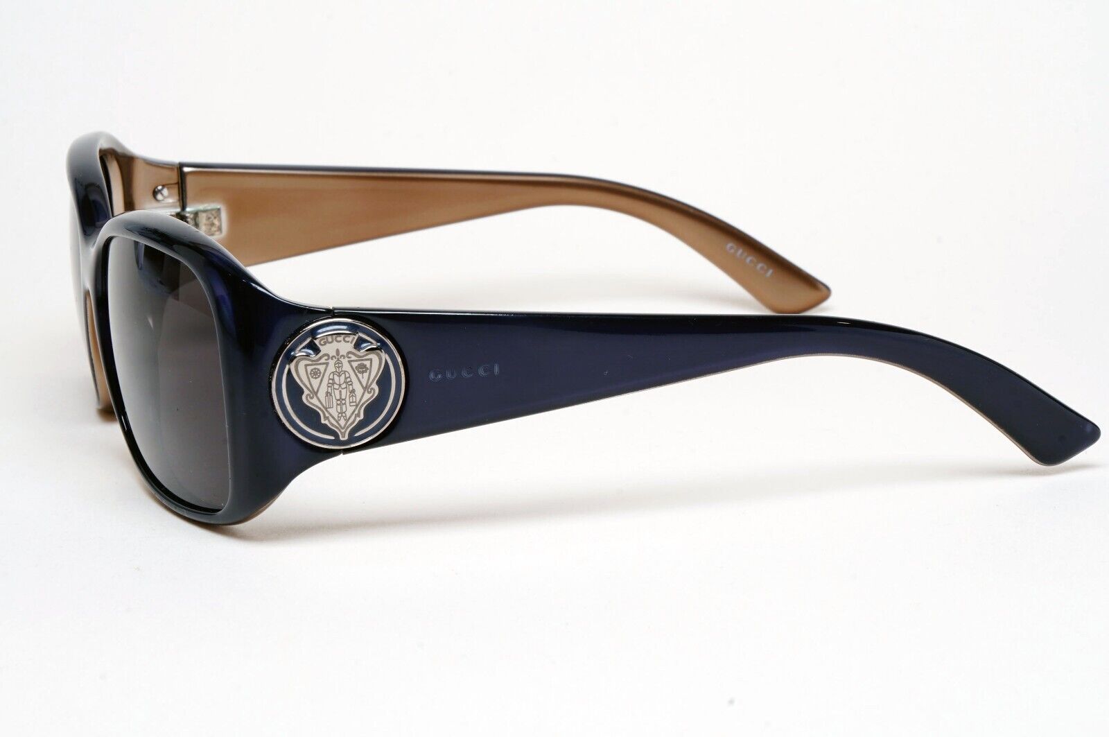 Gucci Sunglasses 2005 Vintage Dark Blue Black Square GG 3026/S OWB7V 56mm 060125