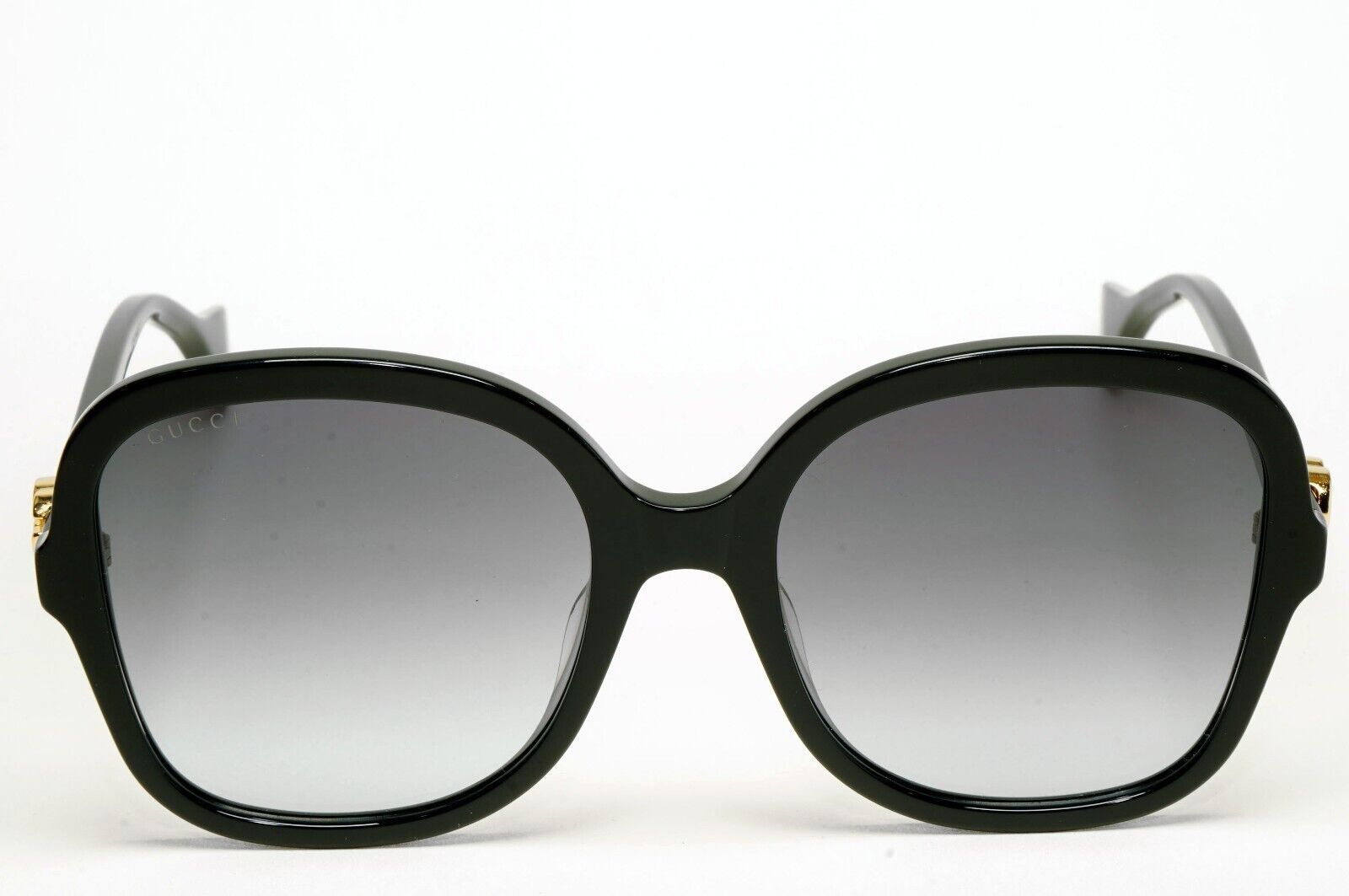 Gucci Sunglasses Oversized Grey Gradient Large Square Gold GG1178S 002 56mm
