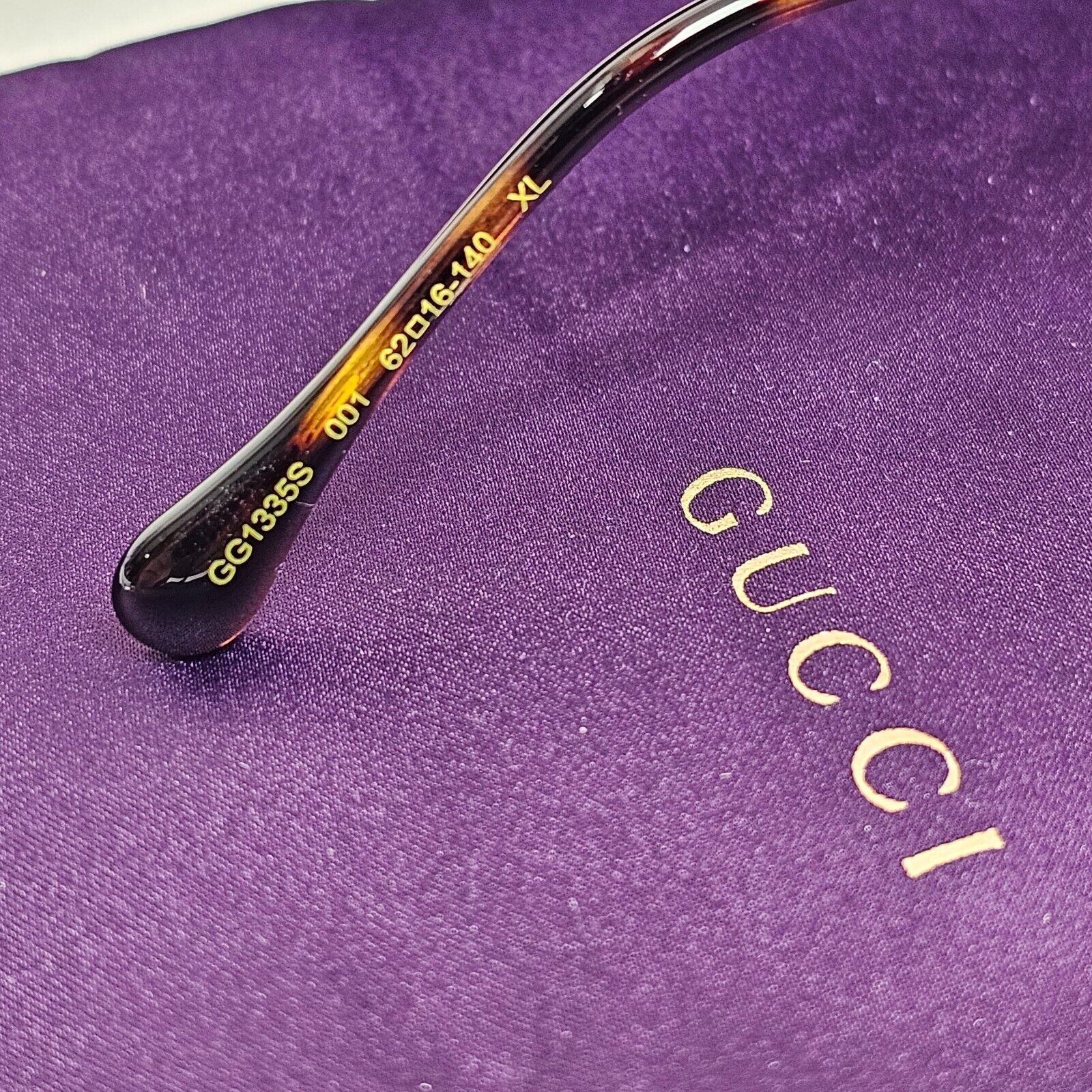 Gucci Sunglasses 2023 Hexagon Oversized Gold Grey Gradient GG1335S 001 170125