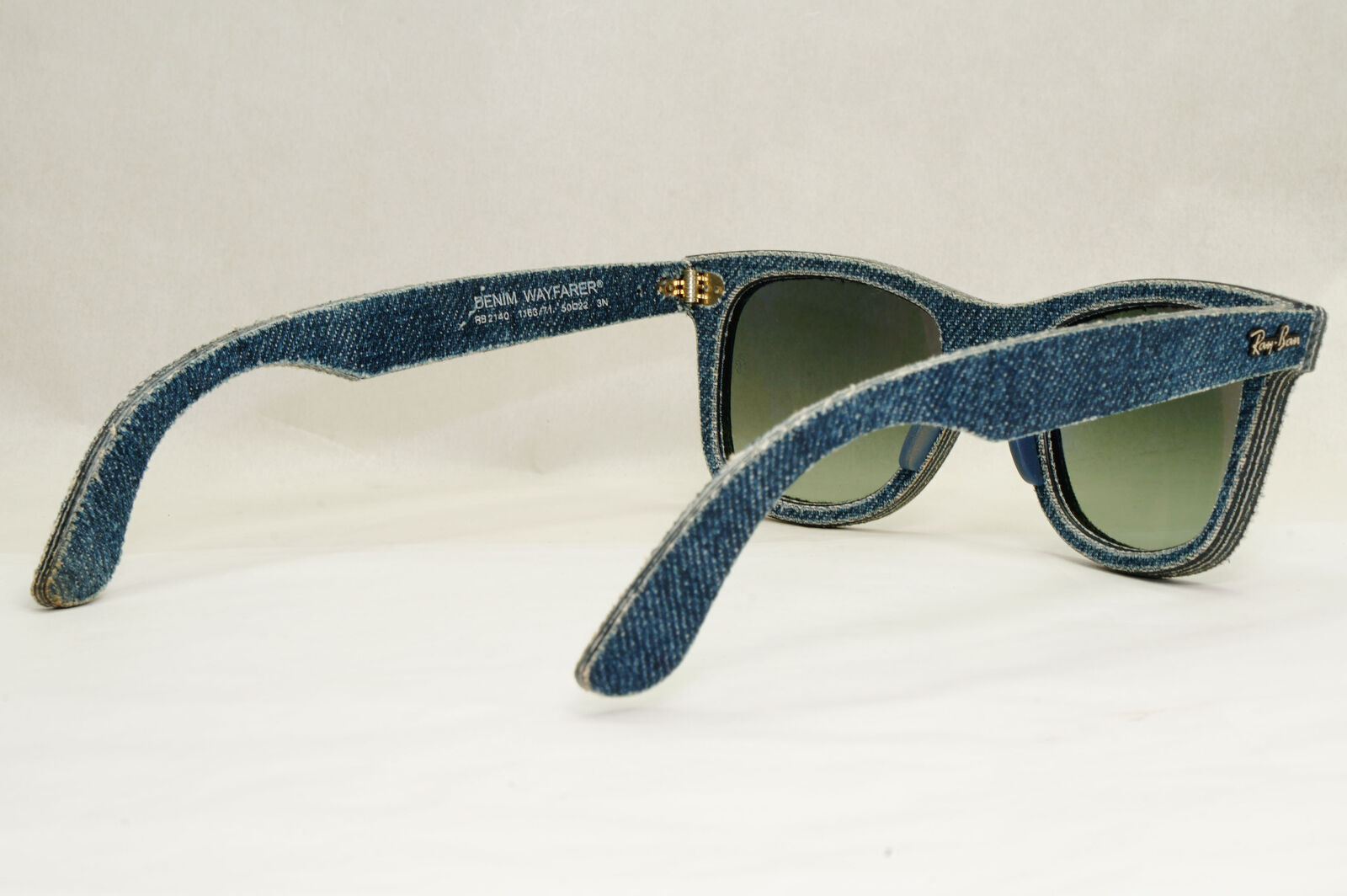 Ray-Ban Sunglasses Wayfarer Denim Blue Jeans Grey Gradient RB 2140 1163/71 50mm