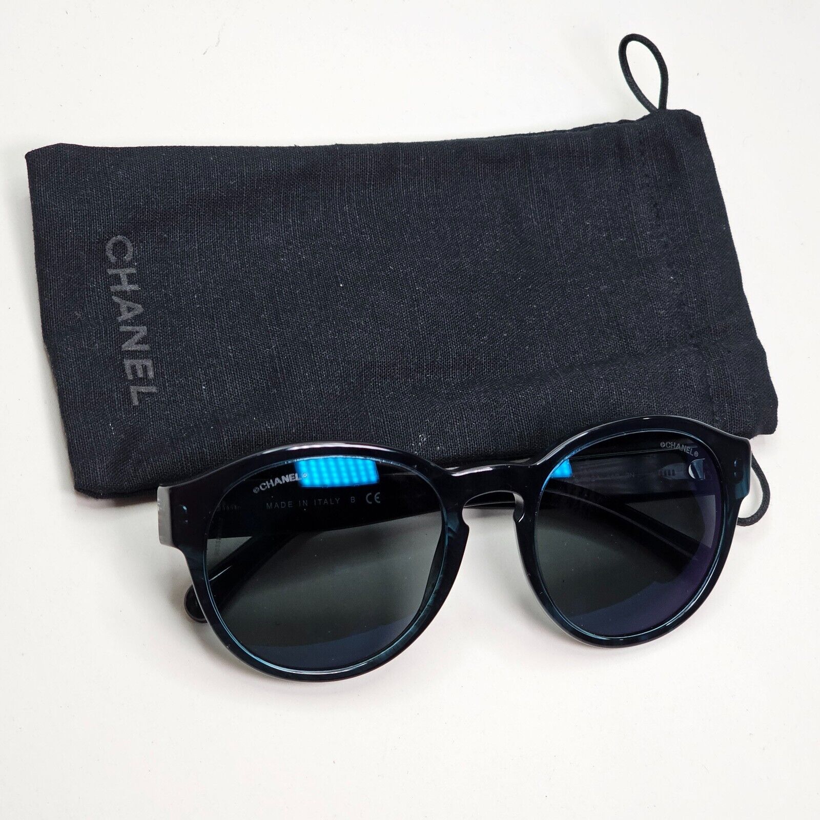 Chanel Sunglasses Dark Green Teal Marble Designer Fashion 5359 c.1570/Z6 54mm