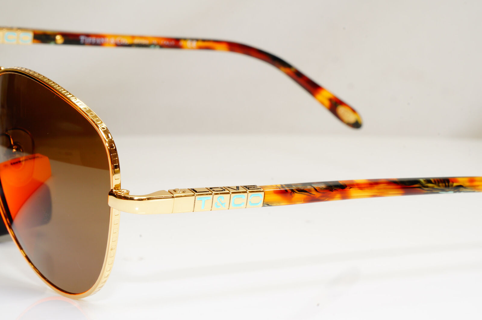Authentic TIFFANY & CO Vintage Sunglasses Pilot LOVE TF 3041 6002/3B 29500