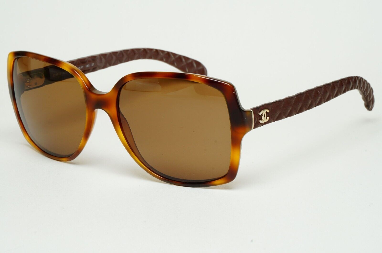 Chanel Sunglasses 2013 Vintage Brown Quilted Gold 5289-Q c.1295/S6 220125