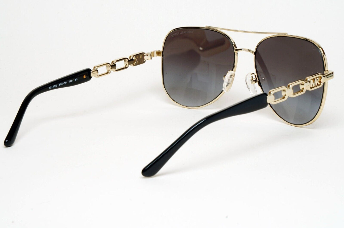 Michael Kors Sunglasses Gold Pilot Grey Gradient Metal MK 1121 Chianti 1014/8G