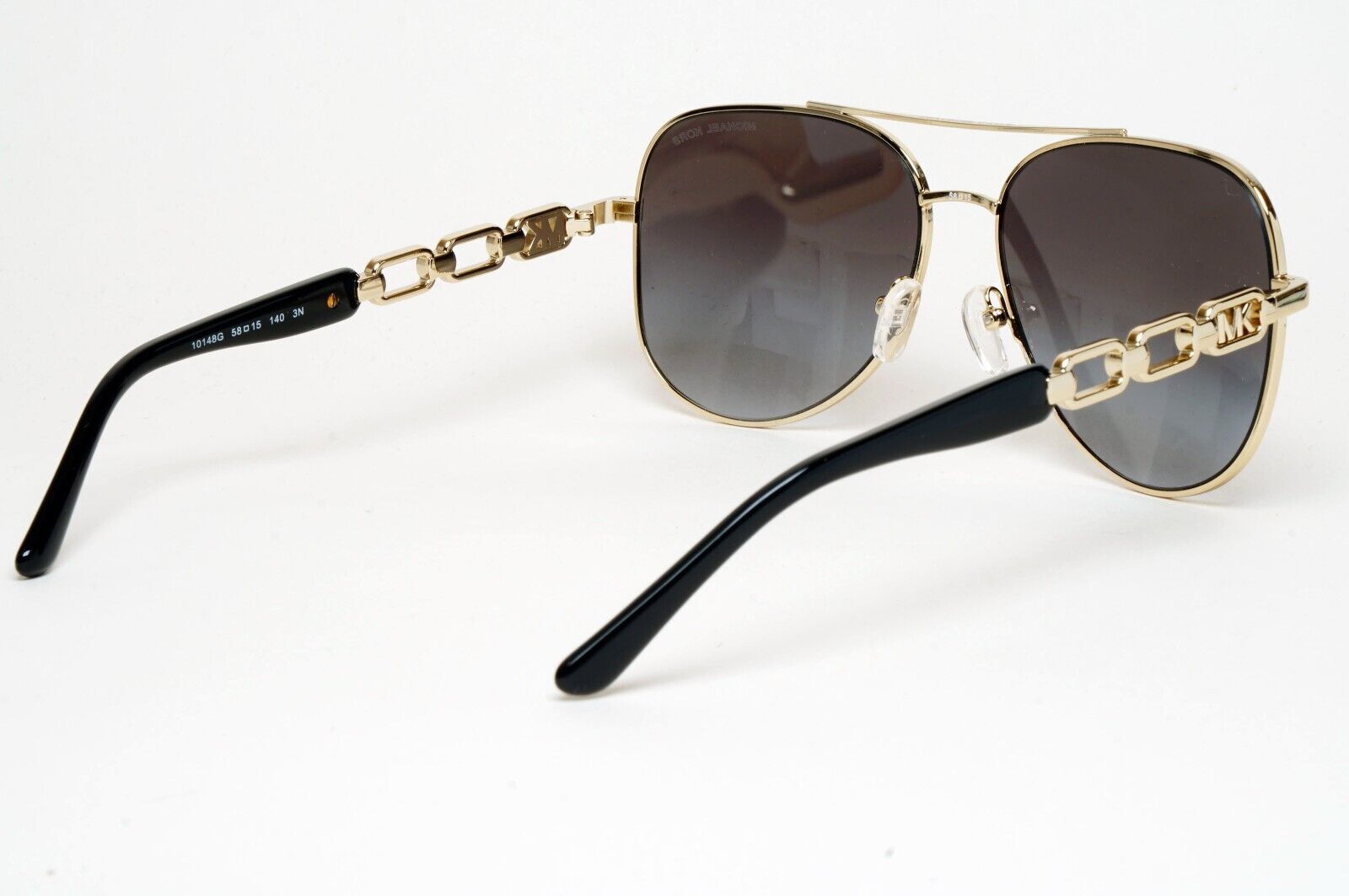 Michael Kors Sunglasses Gold Pilot Grey Gradient Metal MK 1121 Chianti 1014/8G