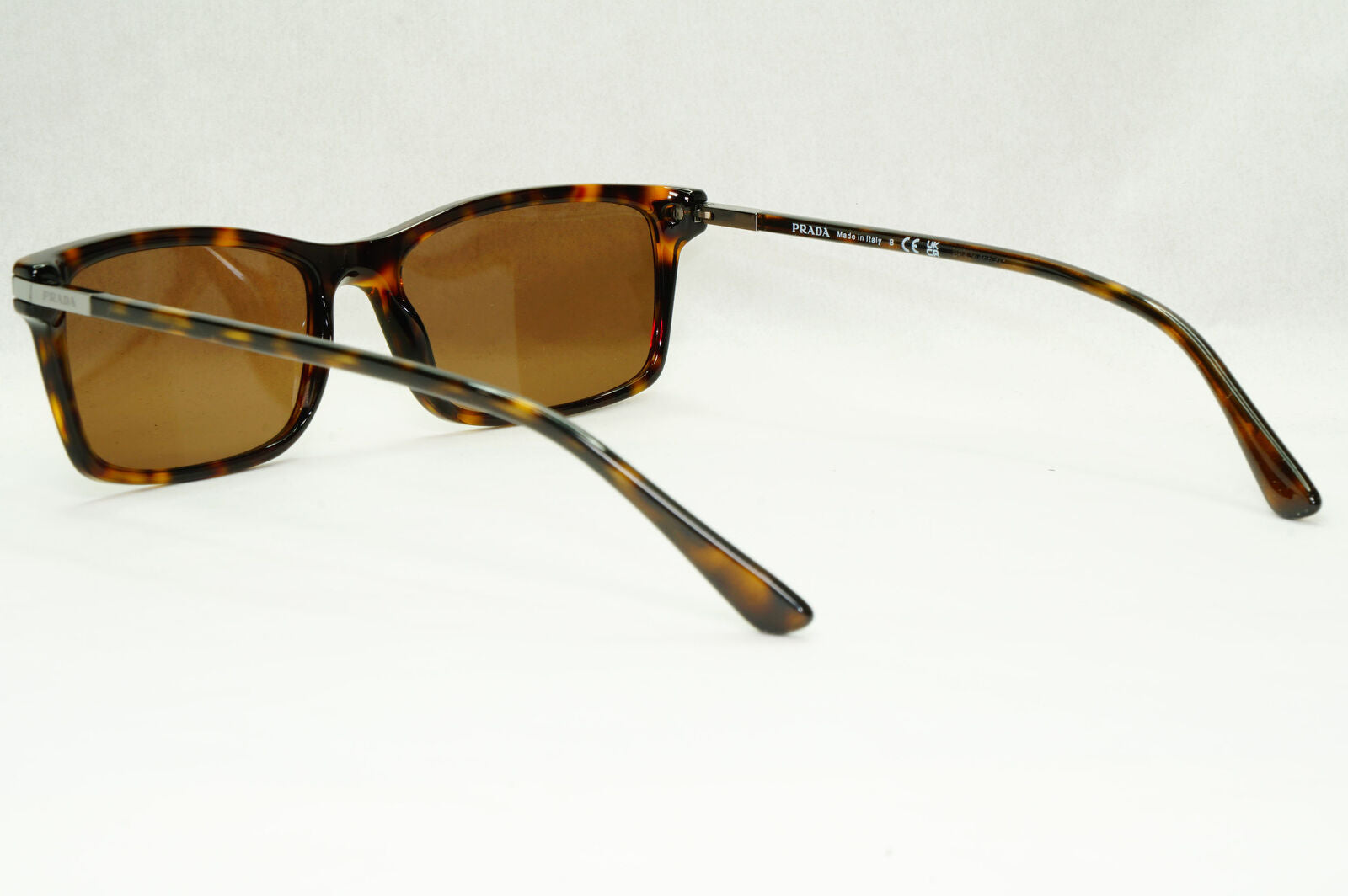 Prada Sunglasses Brown Square Tortoiseshell PR03YV VPR 03Y 2AU-1O1 56mm