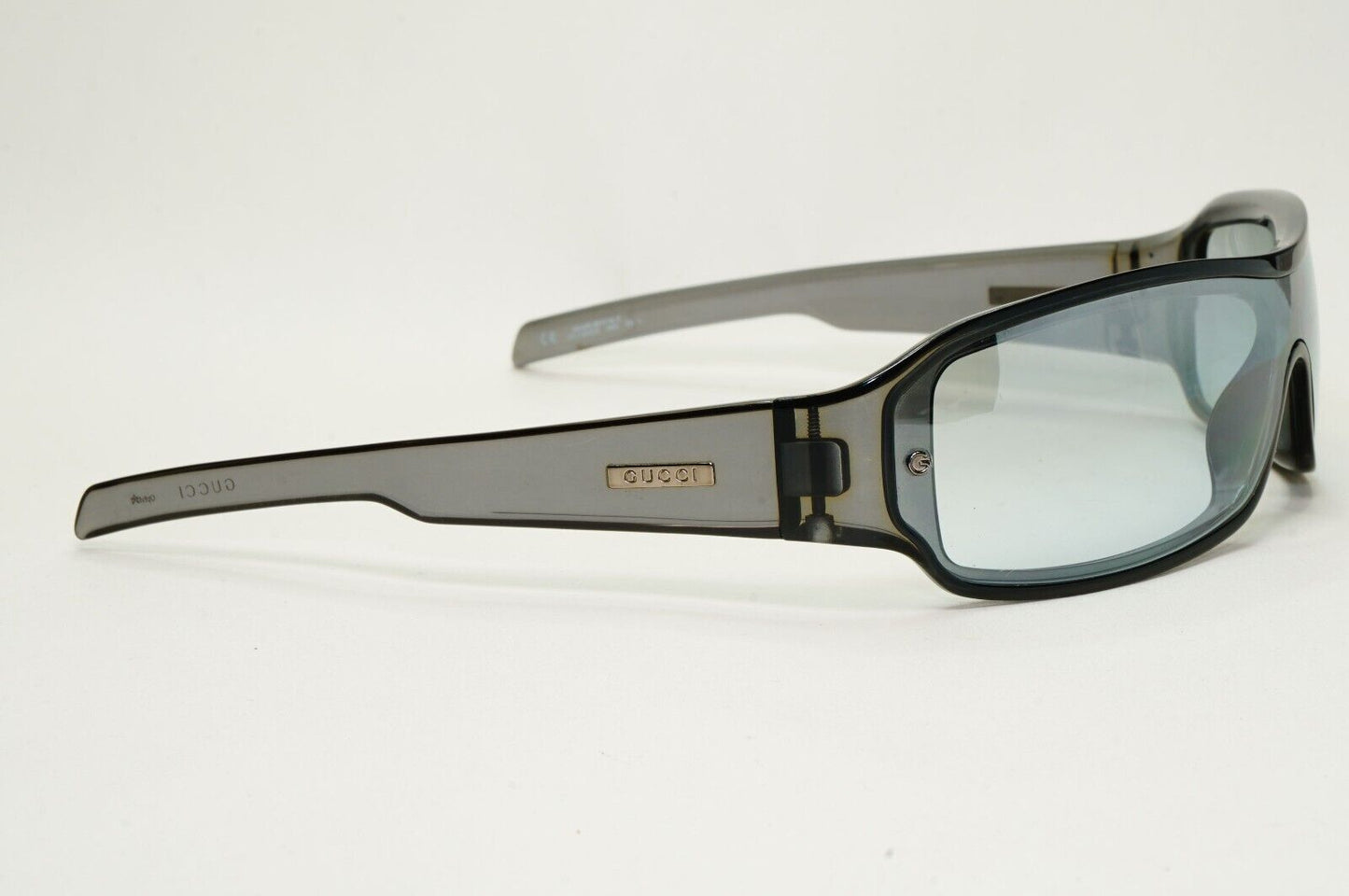 Gucci Sunglasses 1997 Vintage Grey Transparent Shield Visor GG 1462/S N03 091124