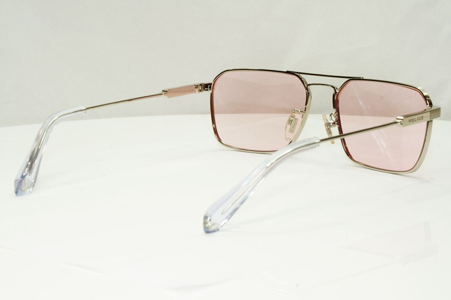 Police Lewis Hamilton F1 Sunglasses Pink Rose Tint Silver Metal SPL A23 COL 0579