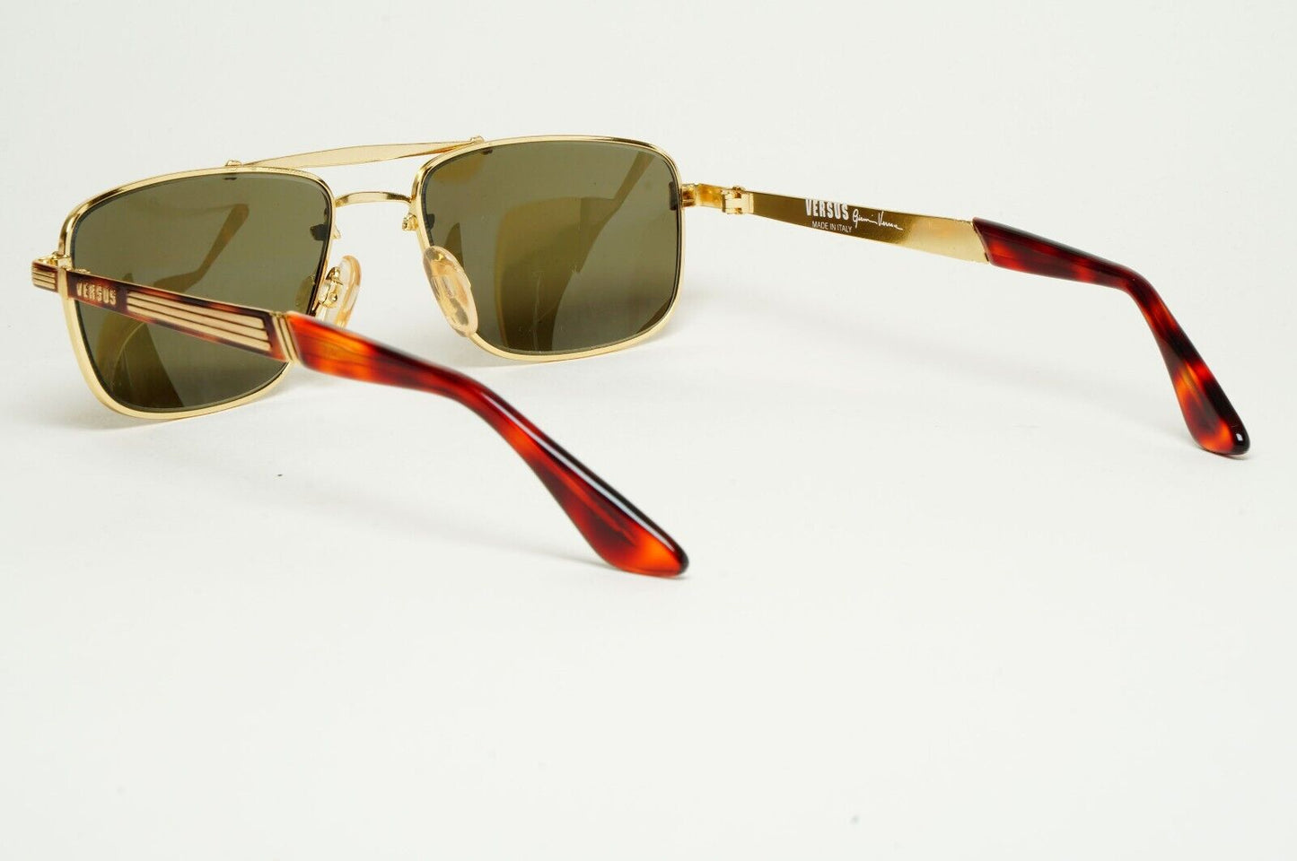 Versus Sunglasses 1996 by Gianni Versace Vintage Navigator Gold MOD F04 COL 34M