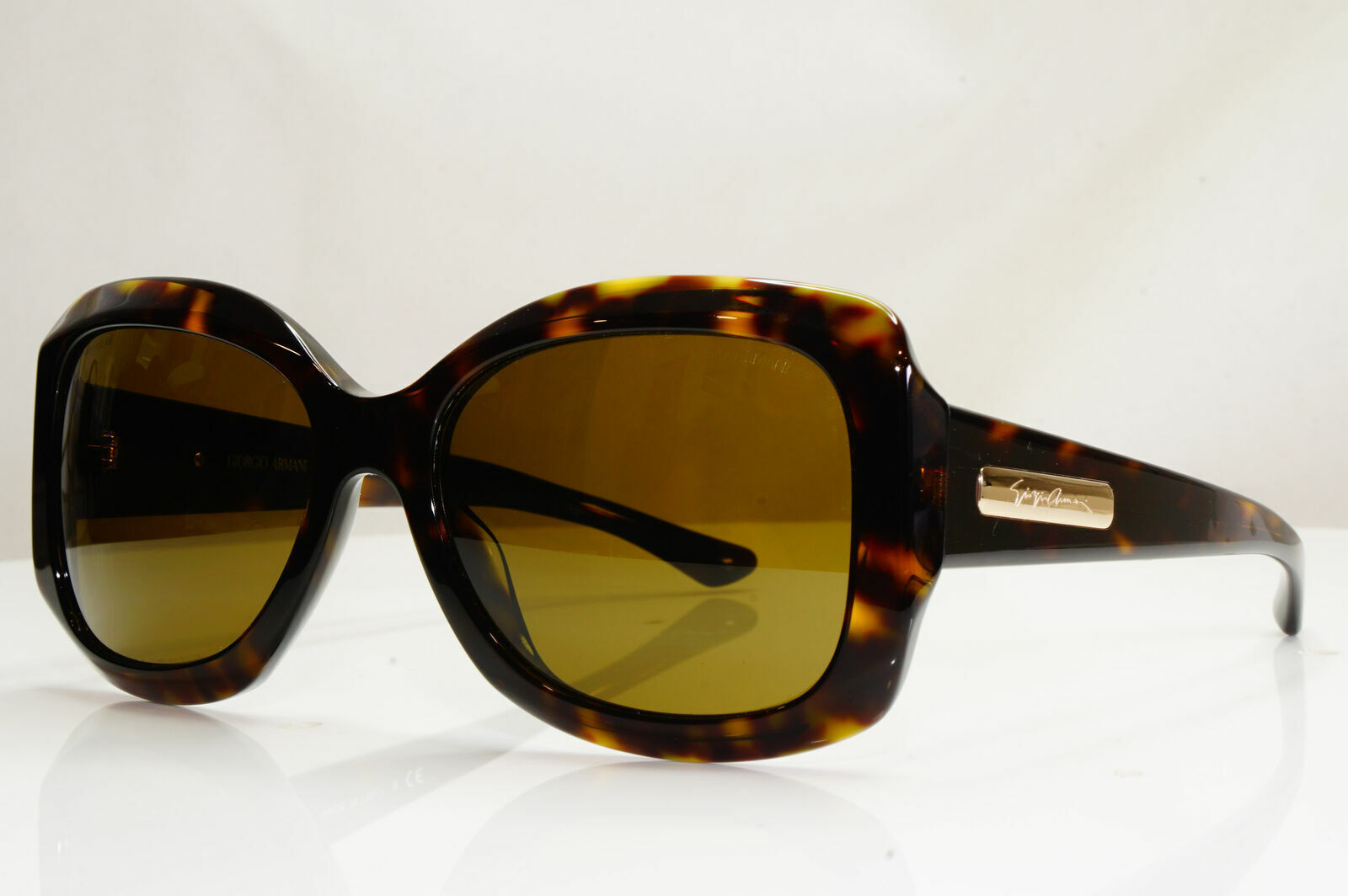Authentic GIORGIO ARMANI Sunglasses Brown Vintage GOLD AR 8002 5026/73 27020