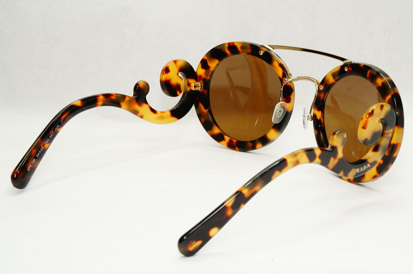 Prada Sunglasses Baroque Swirl Bridge Round Brown PR13SS SPR 13S 7S0-0A7 191223