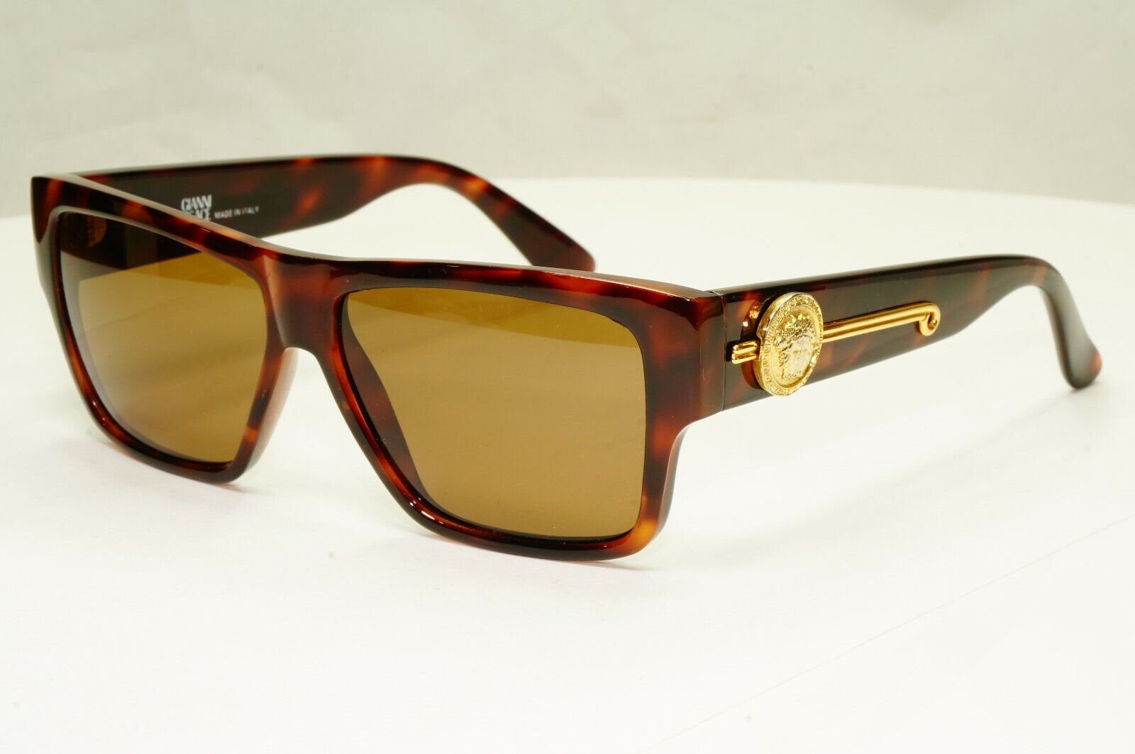Gianni Versace 1993 Vintage Gold Sunglasses Medusa MOD 372 /DM COL 900 TO Biggie