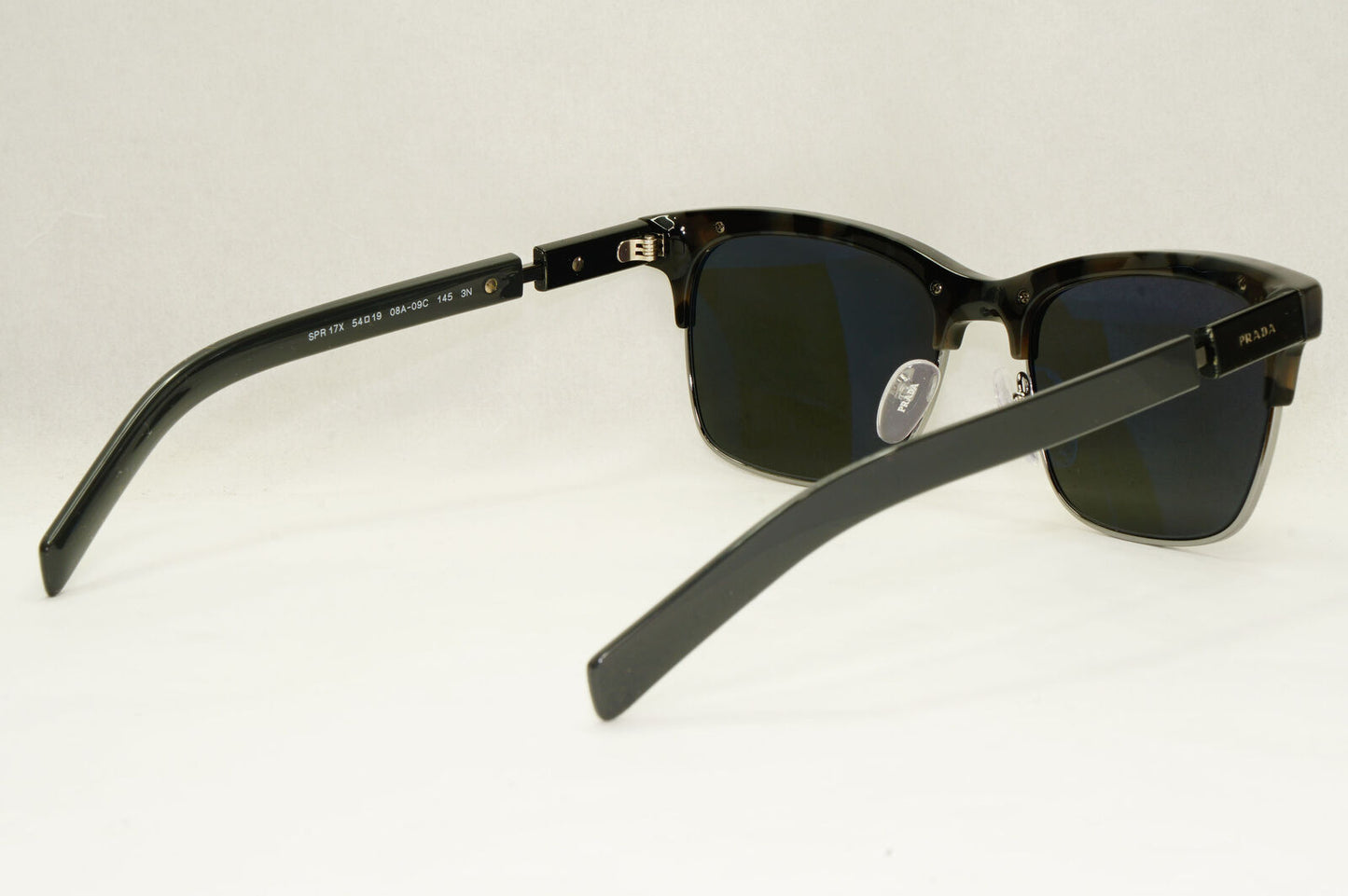 Prada Sunglasses Glass Lens Dark Grey Tortoise PR17XS SPR 17X 08A-09C 54mm