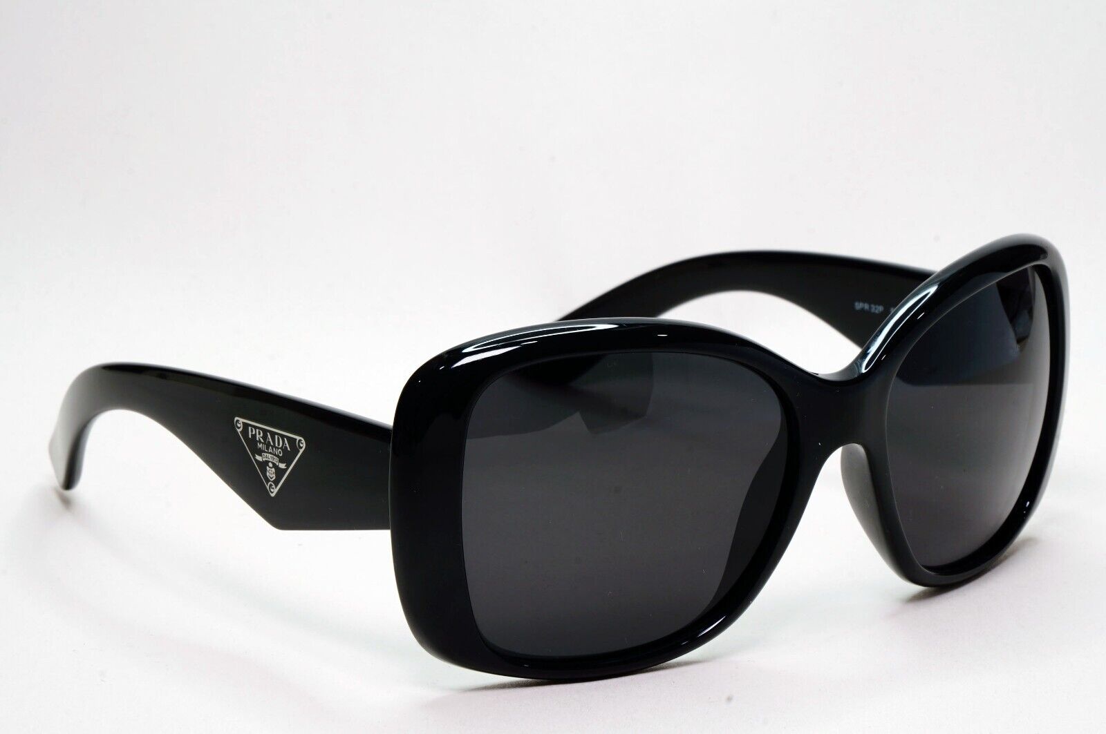 Prada Sunglasses 2013 Vintage Black Triangle Logo PR32PS SPR 32P 1AB-5W1 230924