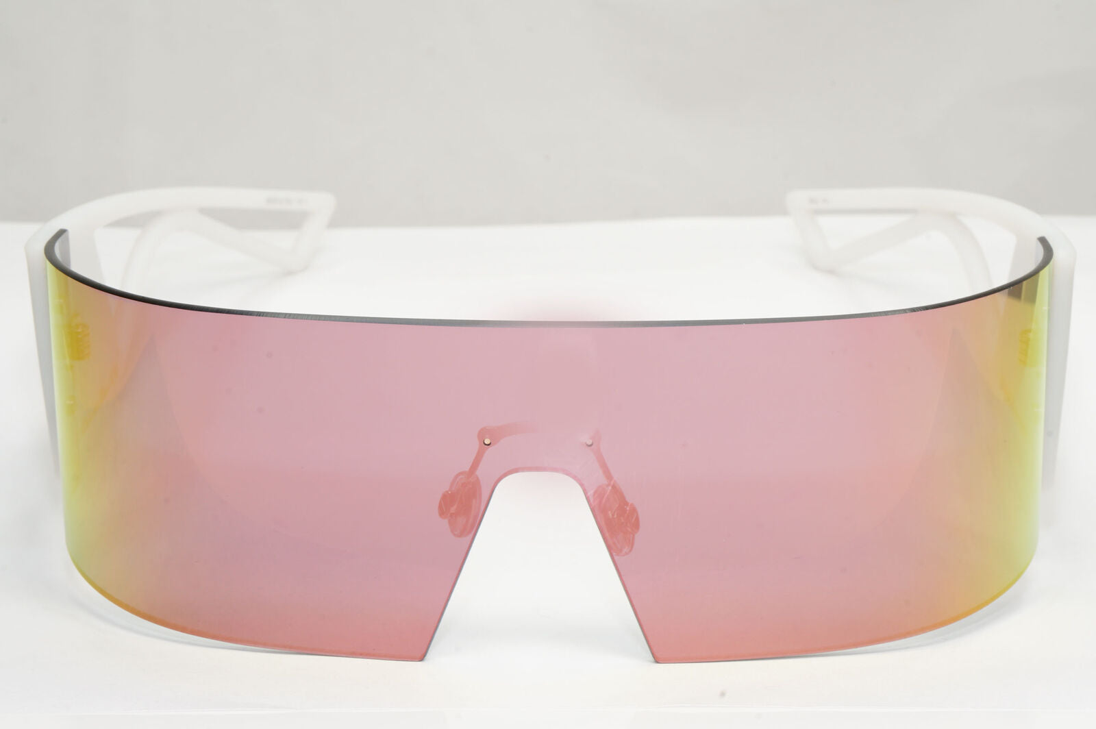 Dior Kaleidiorscopic Sunglasses Shield Visor Mirror White Pink Gold 35J0J