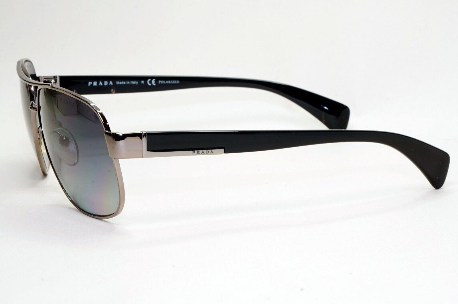 Prada Sunglasses Polarised Gunmetal Black Grey PR52PS SPR 52P 5AV-5W1 061024