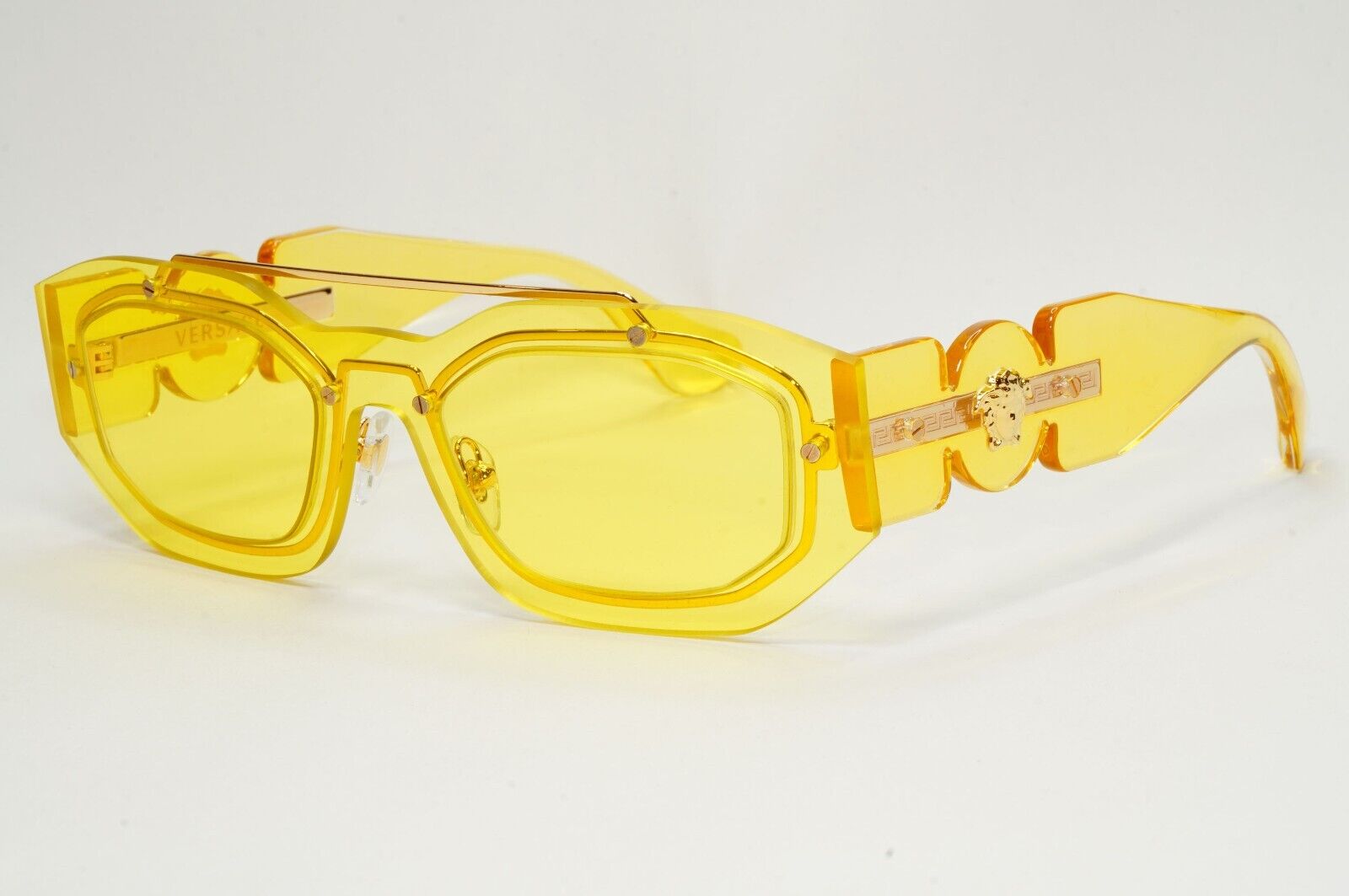 Versace Sunglasses Yellow Transparent Gold Medusa MOD VE 2235 1002/85 51mm