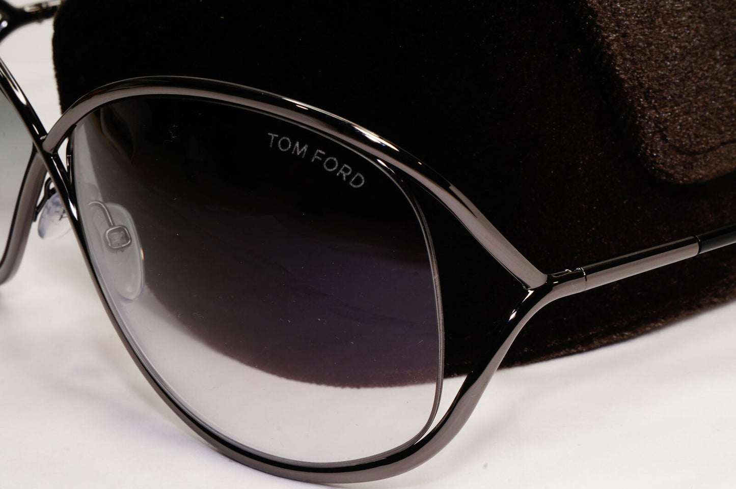 Tom Ford Sunglasses Miranda Gunmetal Gradient Grey Smoke Metal FT0130 TF 130 08B