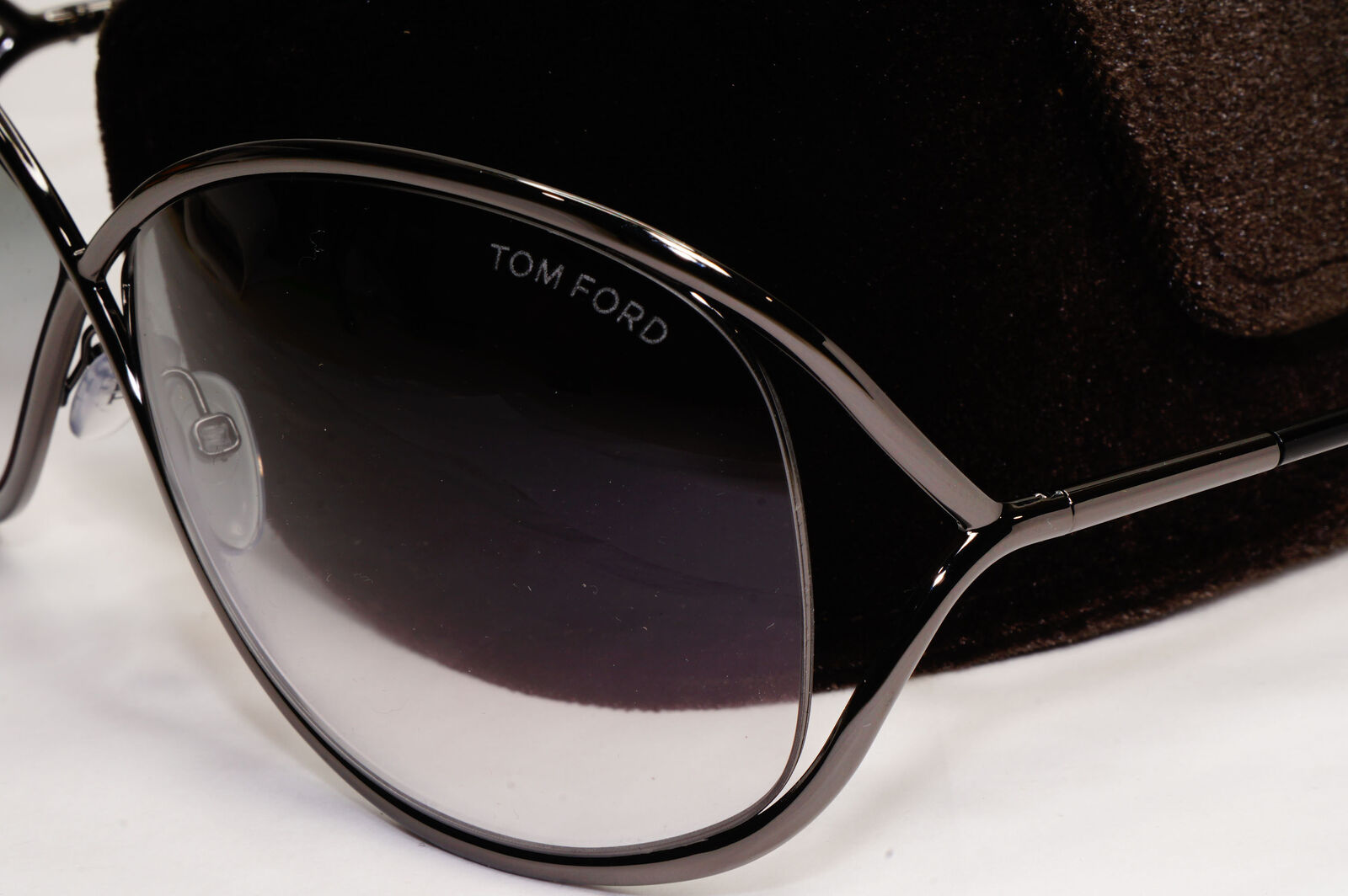 Tom Ford Sunglasses Miranda Gunmetal Gradient Grey Smoke Metal FT0130 TF 130 08B
