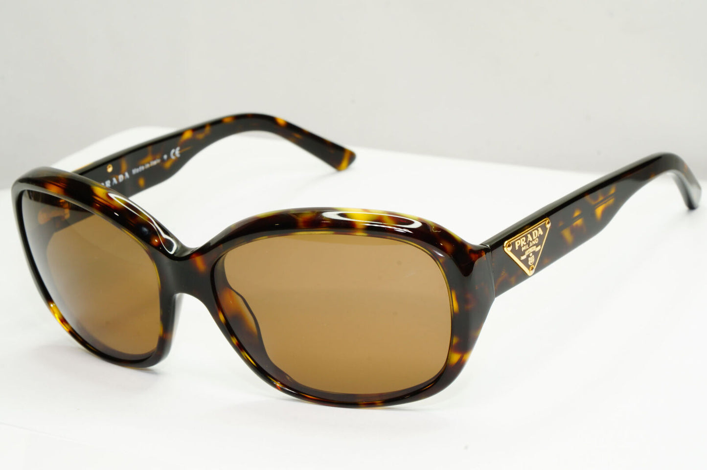 Prada 2011 Triangle Logo Sunglasses Brown Gold PR10MS SPR 10M 2AU-8C1 141122