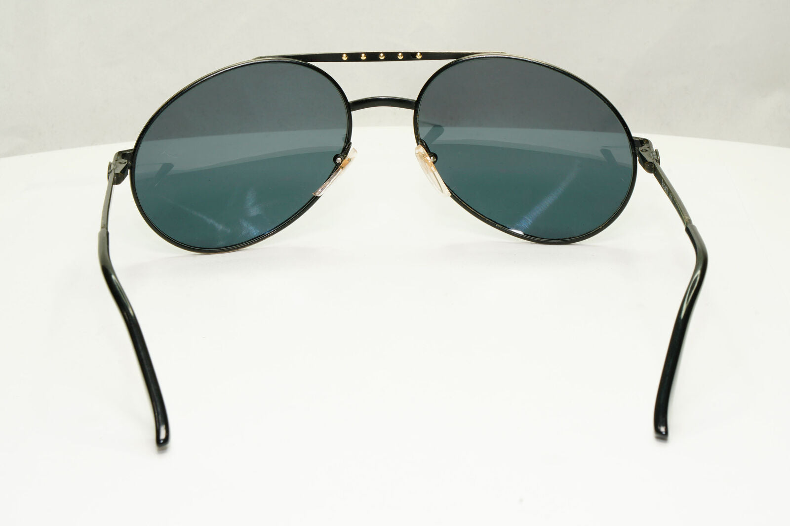 Bugatti 1980s France Sunglasses Vintage Pilot Grey Gunmetal 02943 261022
