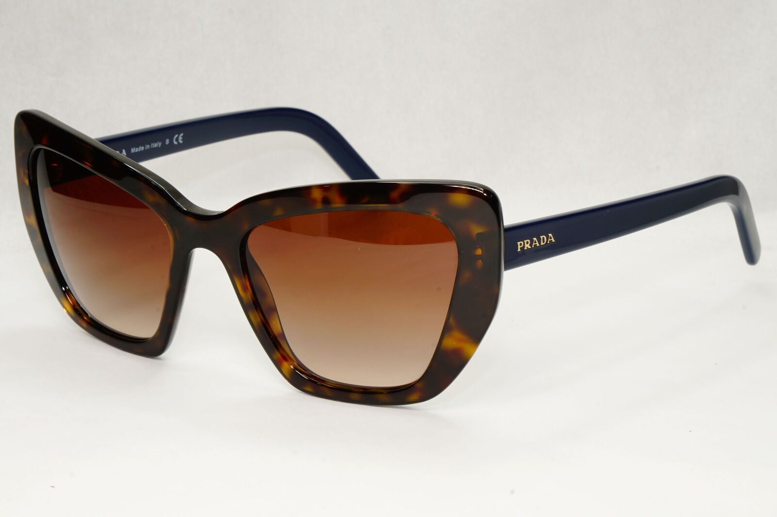 Prada Sunglasses Brown Blue Tortoiseshell Gradient Square PR08VS SPR 08V 2AU-6S1