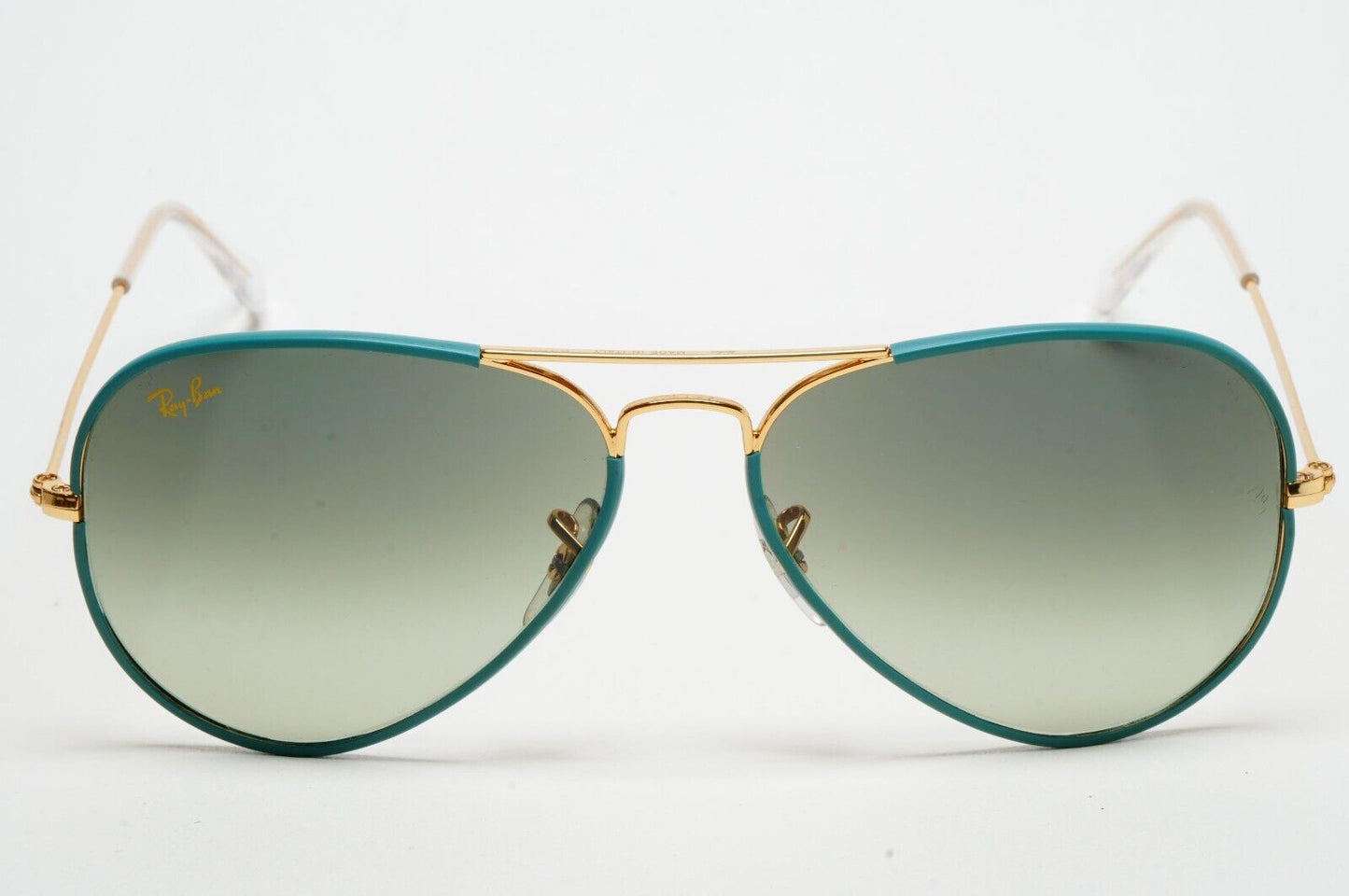 Ray-Ban Sunglasses Aviator Full Color Gold Blue Green RB 3025-J-M 9196/BH 58mm