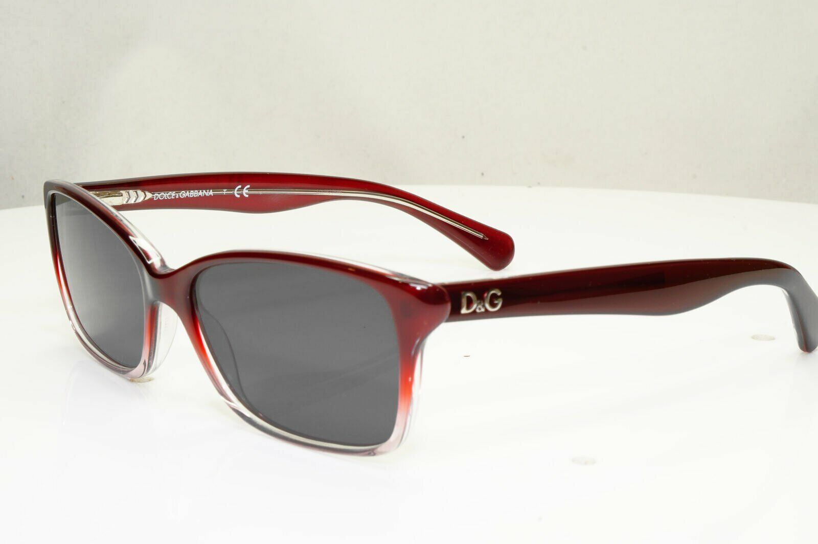 Dolce & Gabbana Burgundy Sunglasses Black Rectangle Bordo D&G DD 1246 2001 30171